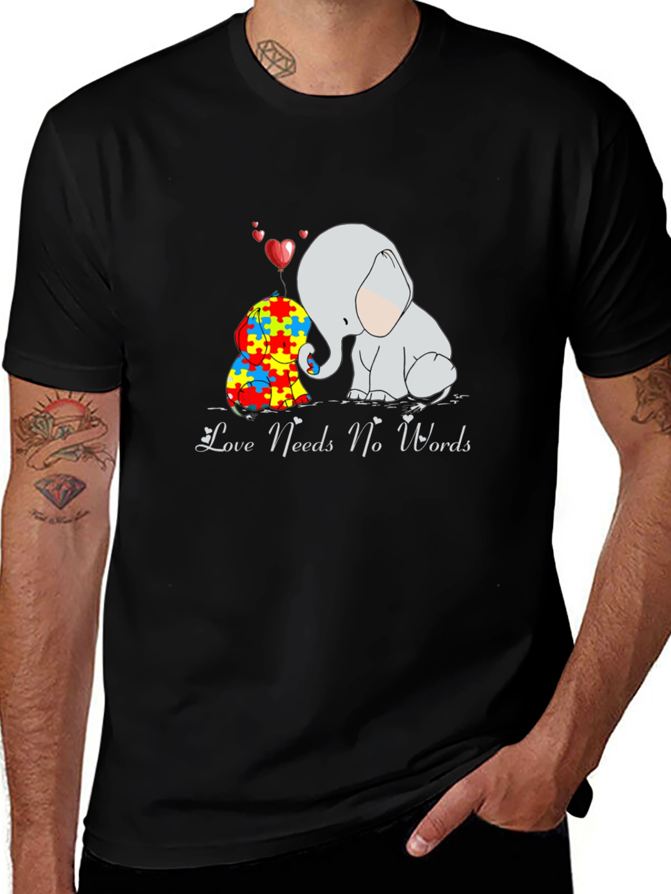 Love Needs No Words Autism Awareness T-Shirt