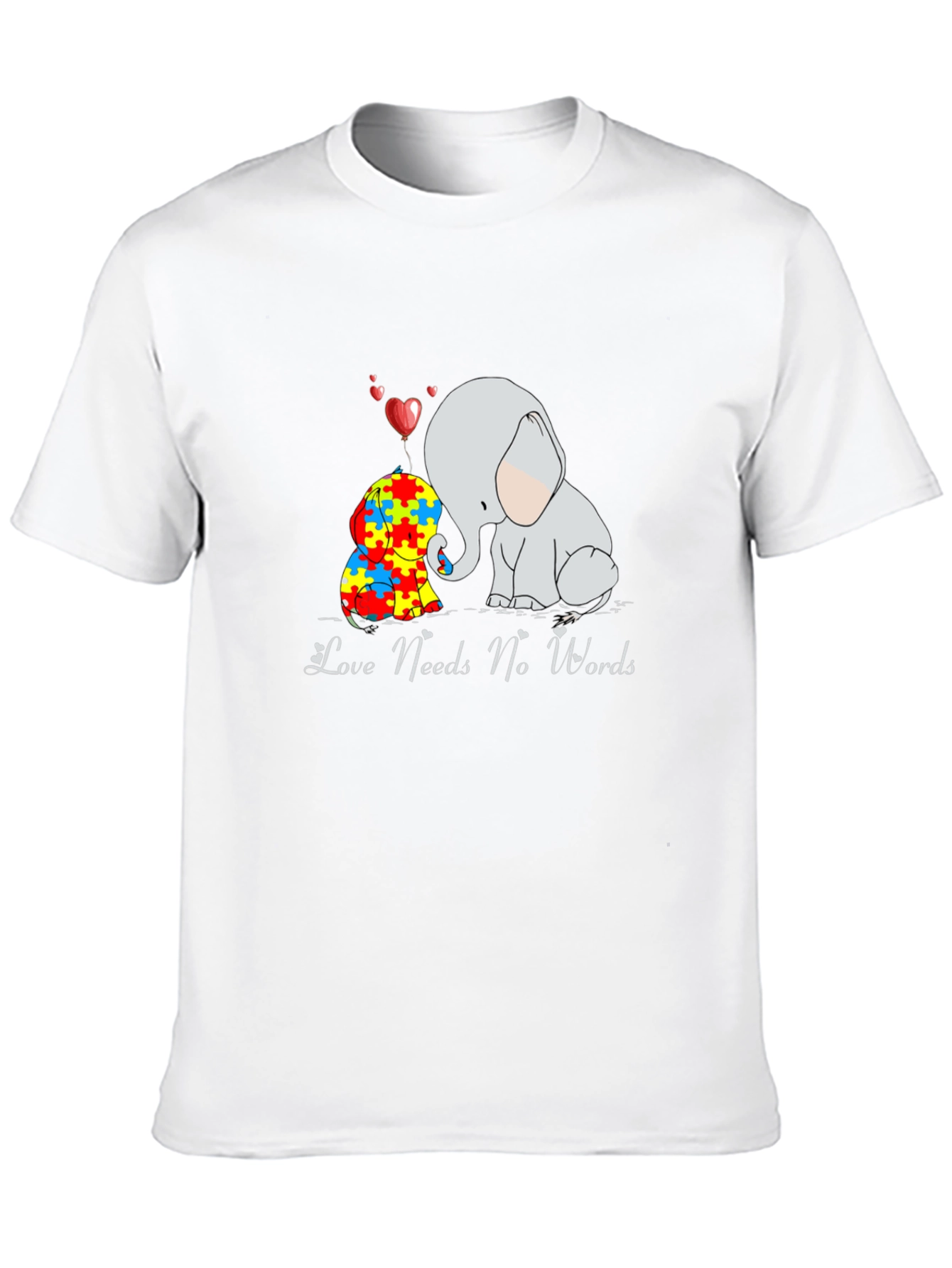 Love Needs No Words Autism Awareness T-Shirt