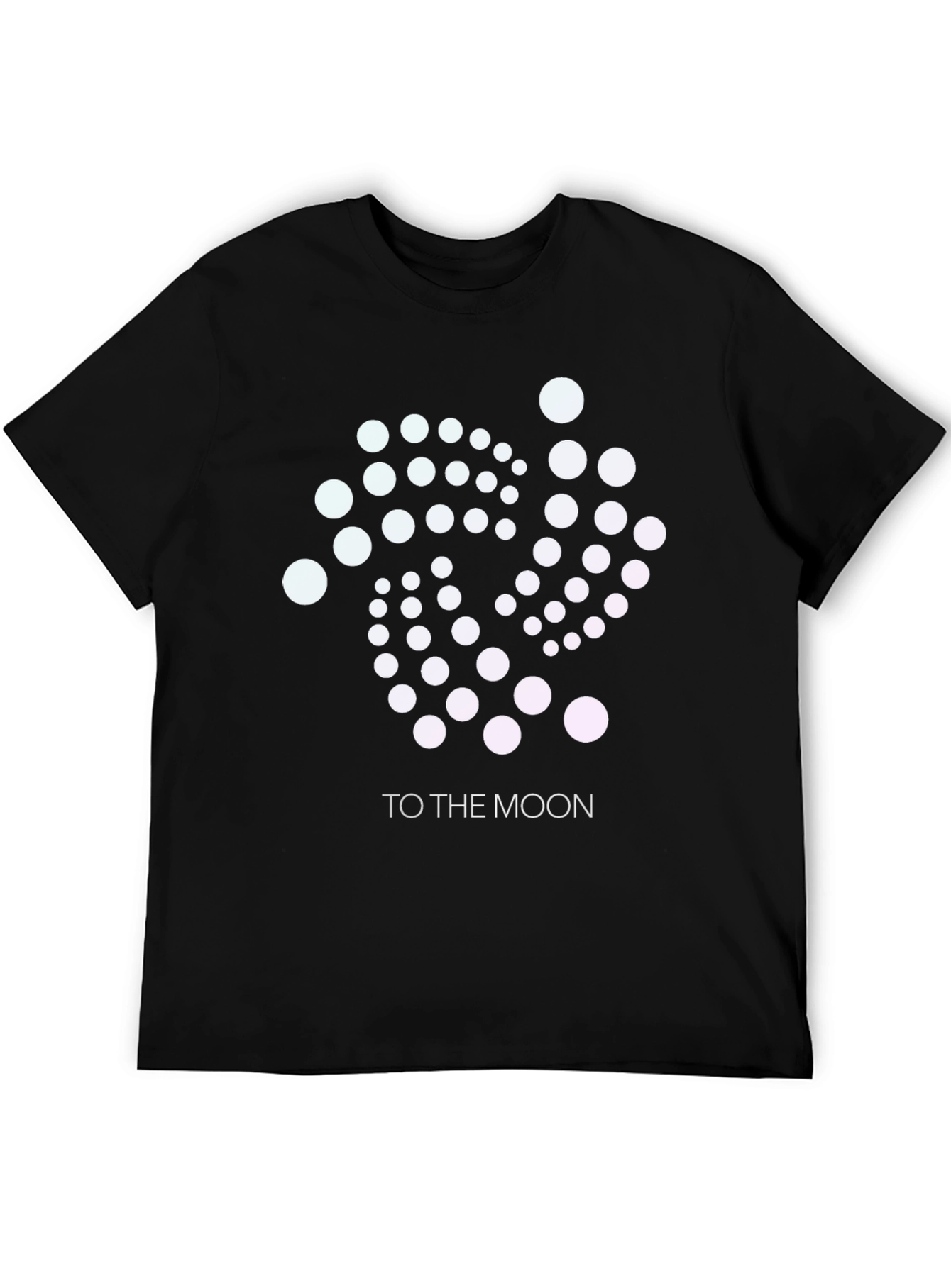 IOTA Crypto To The Moon Black T-Shirt