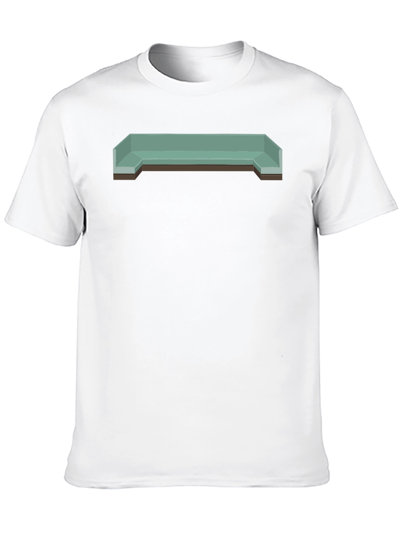 Retro Isometric Bench Graphic Tee - Cool Casual Style
