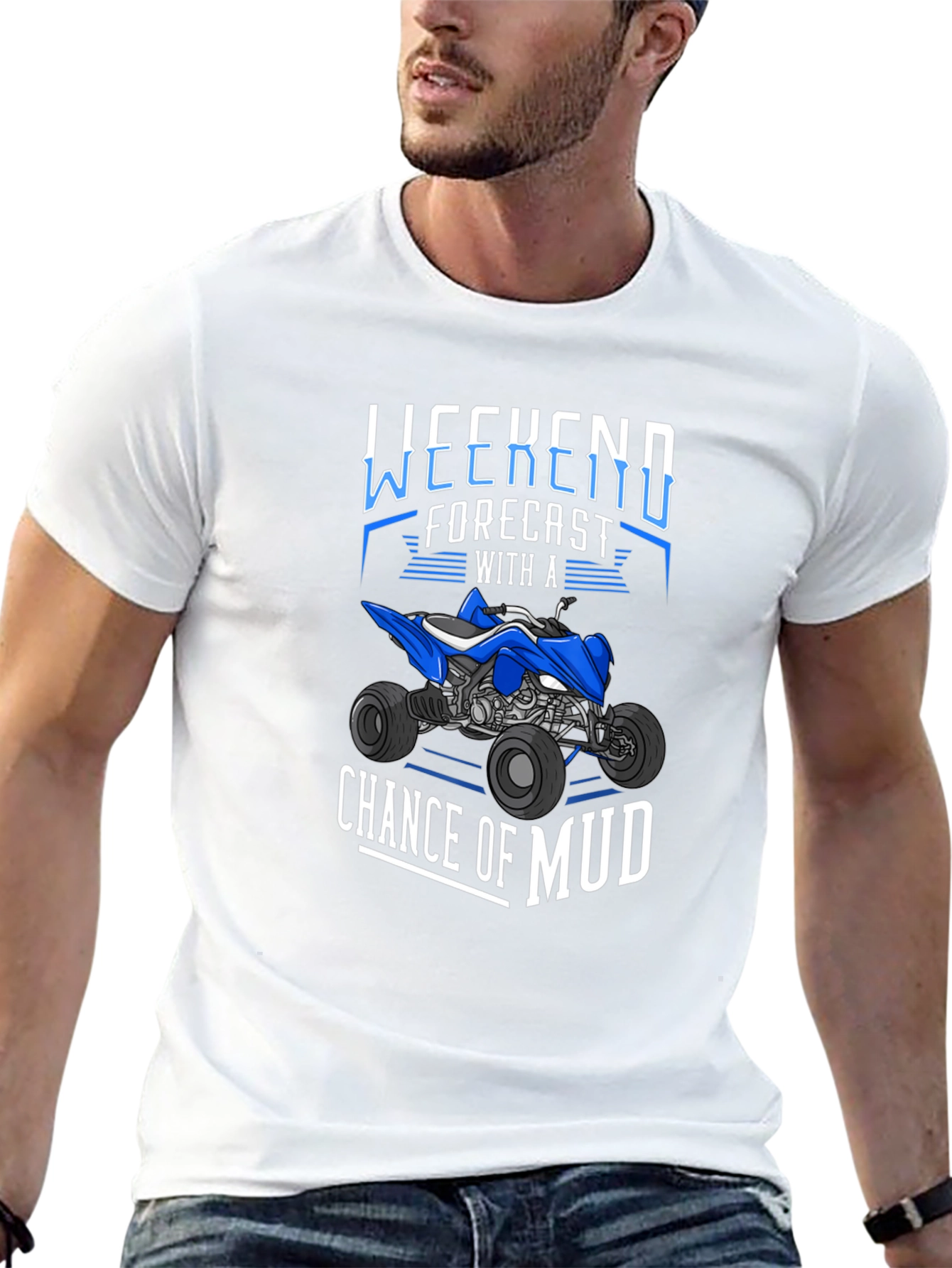 Weekend Forecast Mud T-Shirt - Off-Road ATV Design