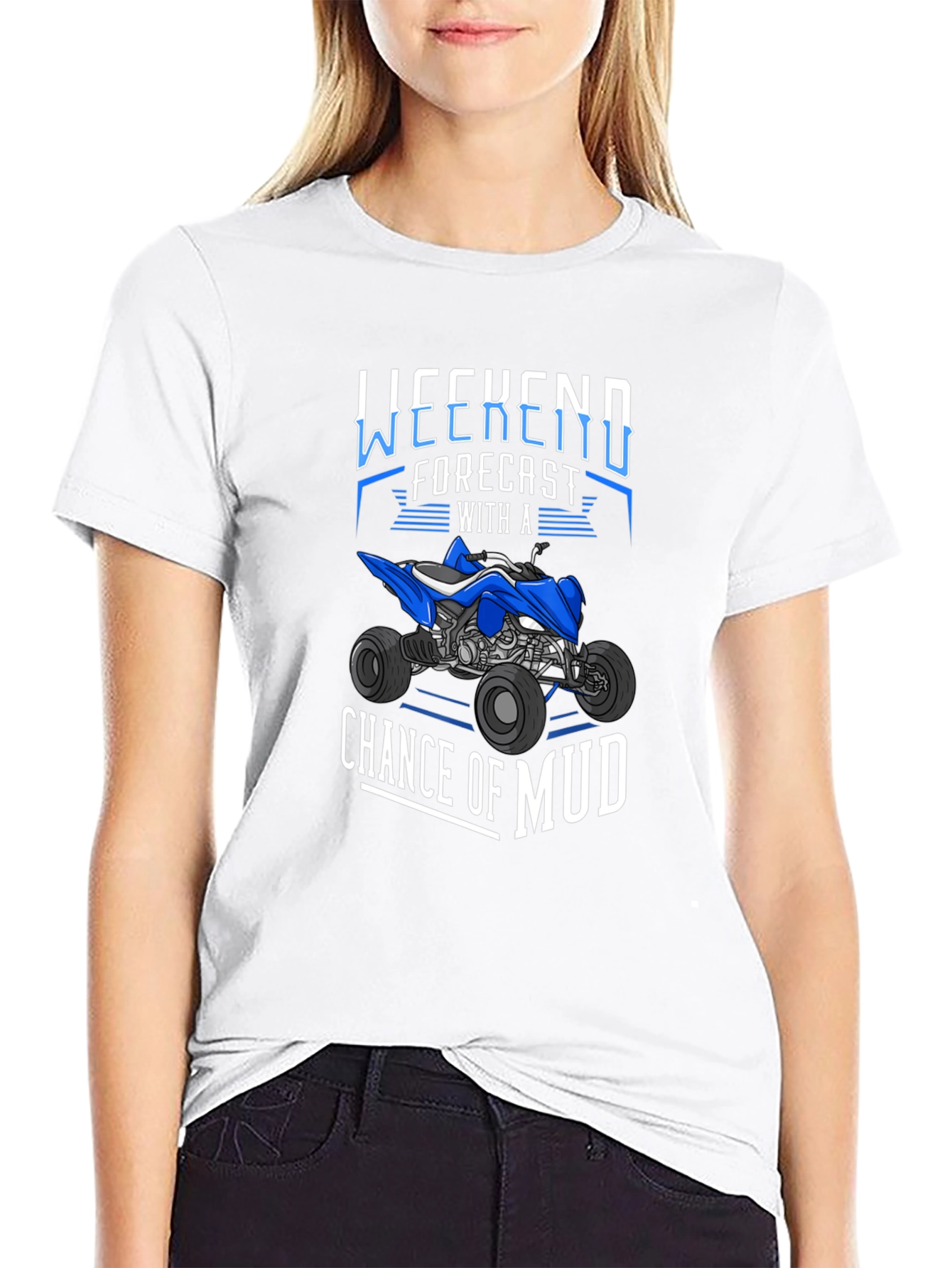 Weekend Forecast Mud T-Shirt - Off-Road ATV Design