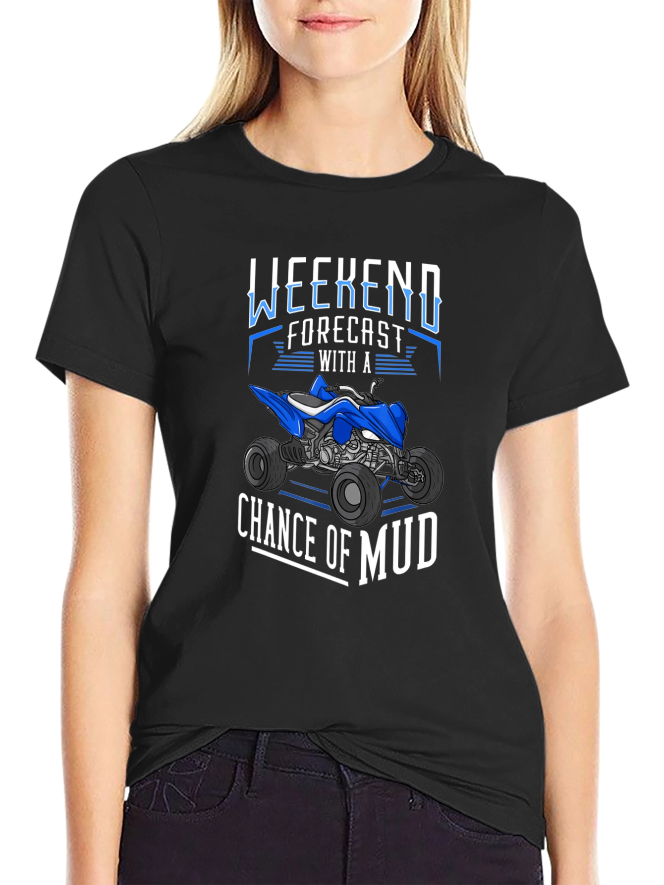 Weekend Forecast Mud T-Shirt - Off-Road ATV Design