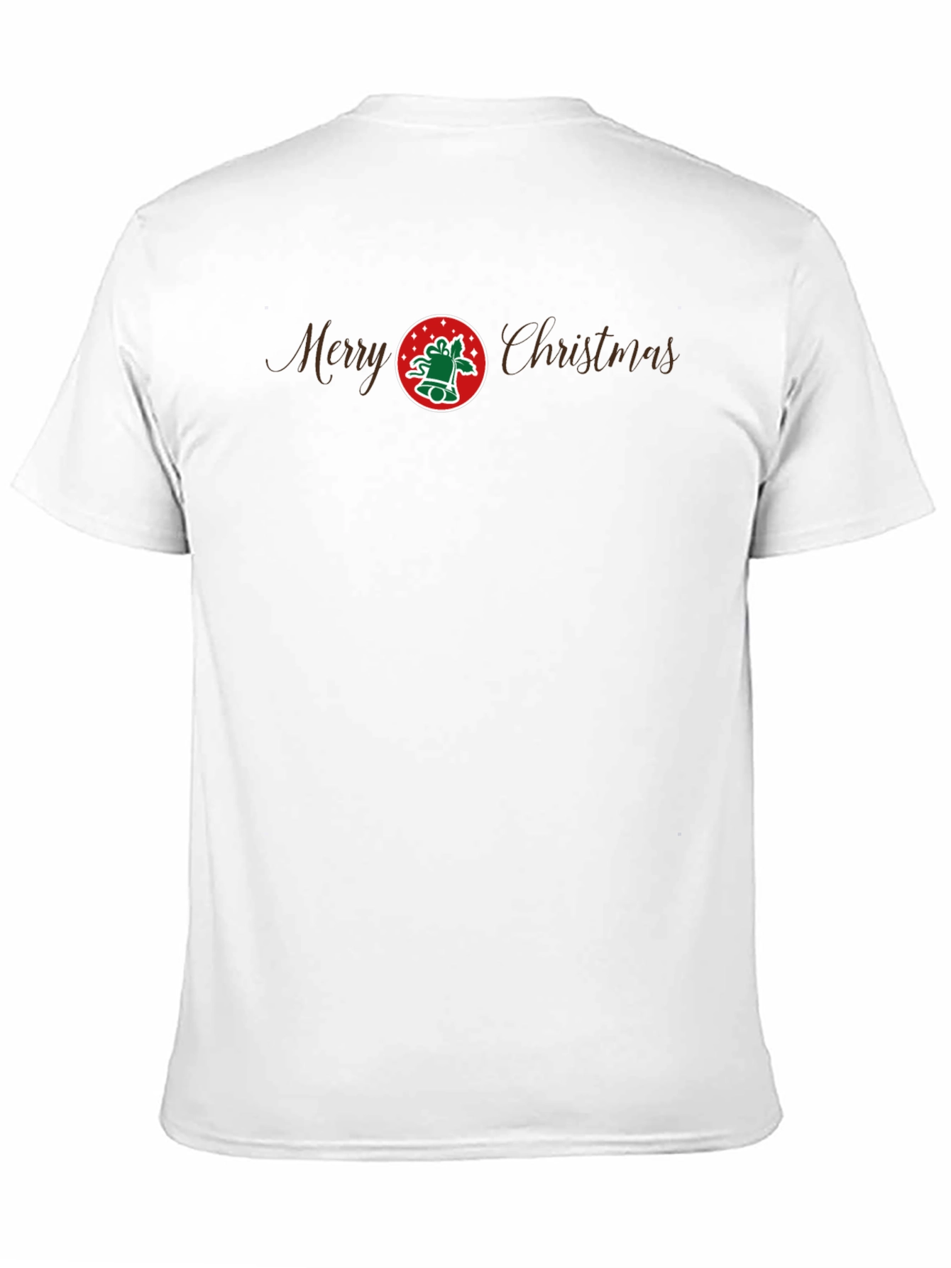 Merry Christmas Graphic Tee - Black Cotton Holiday Shirt