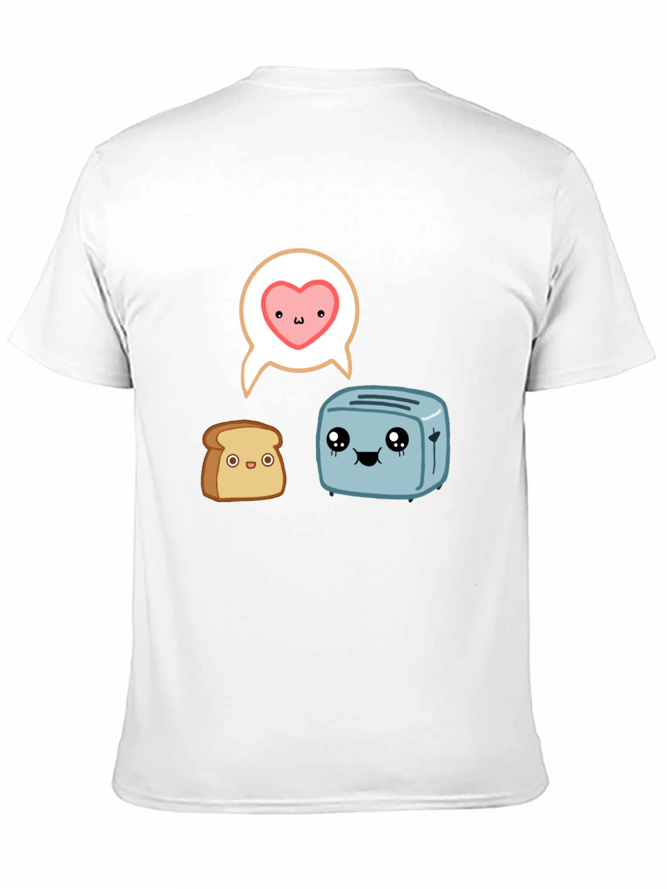 Toast & Toaster Cartoon Graphic T-Shirt