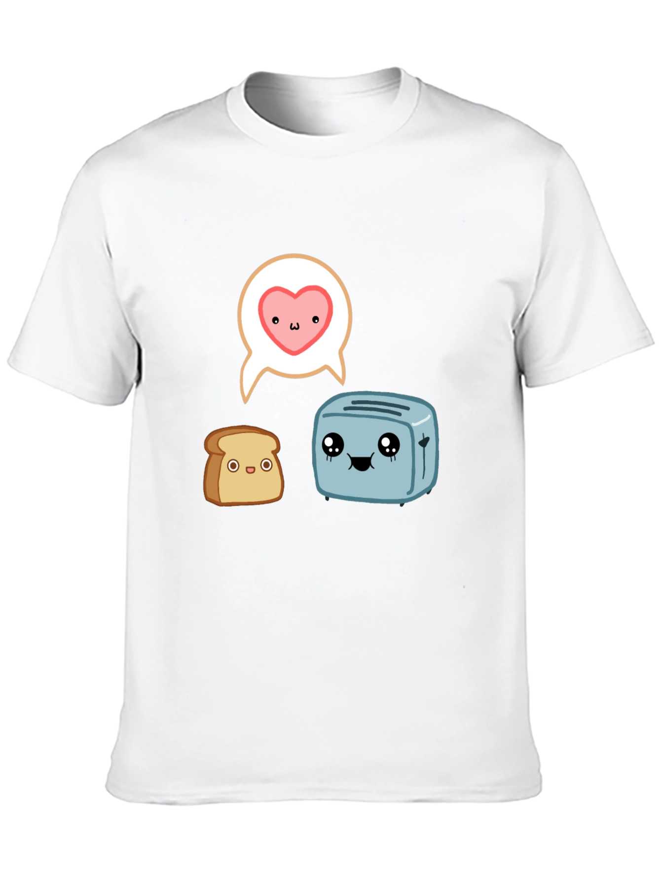 Toast & Toaster Cartoon Graphic T-Shirt