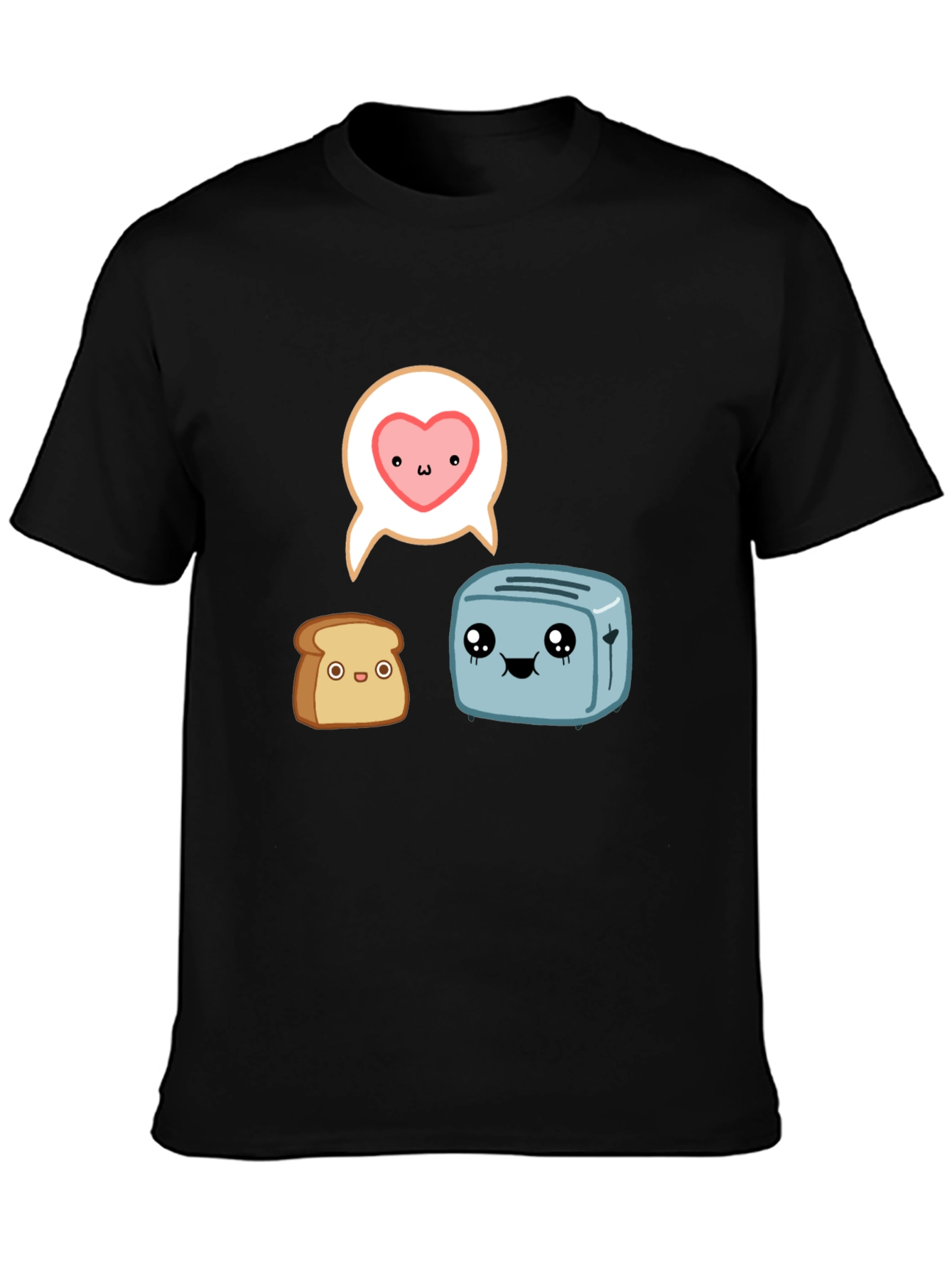 Toast & Toaster Cartoon Graphic T-Shirt