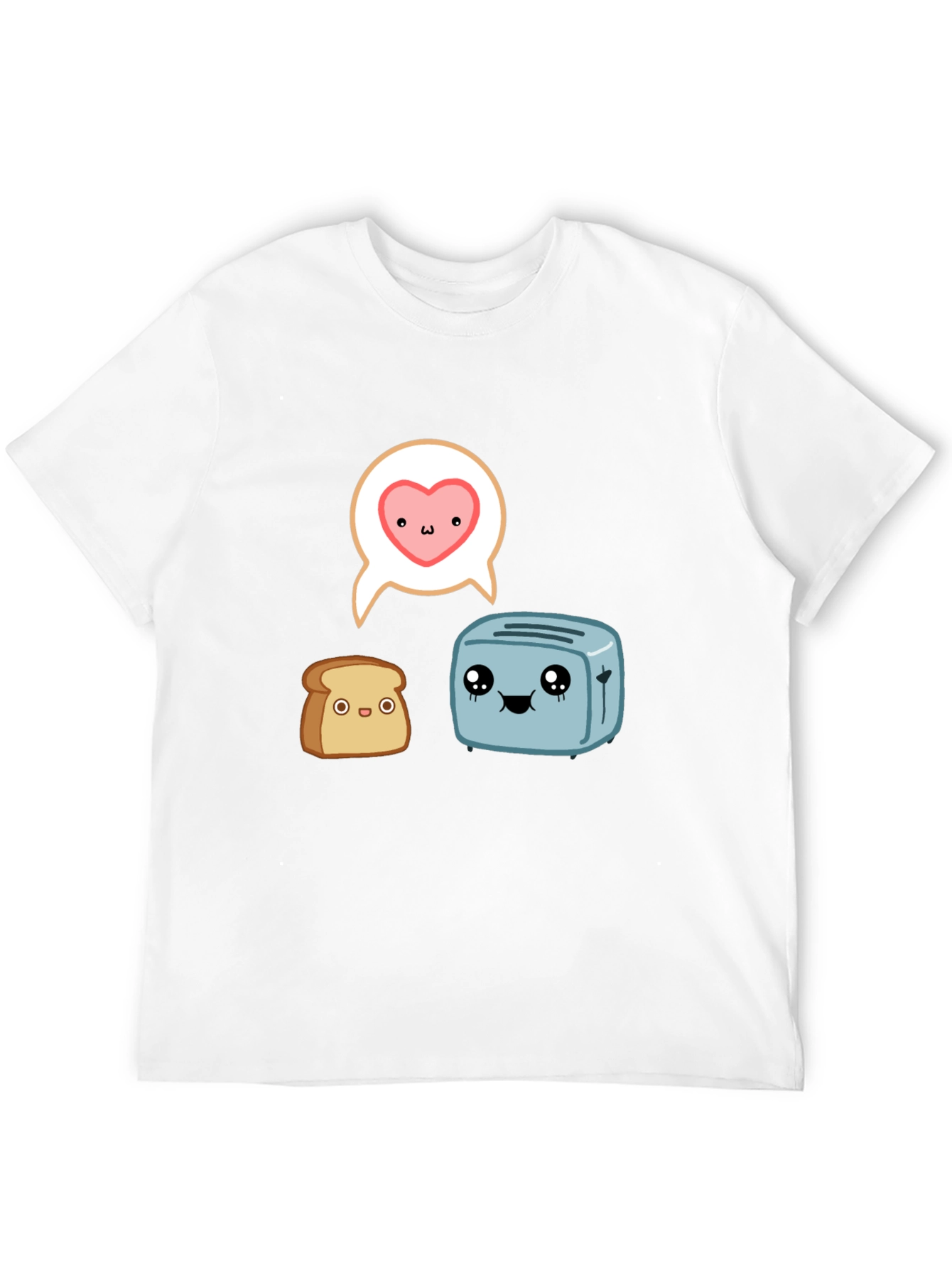 Toast & Toaster Cartoon Graphic T-Shirt