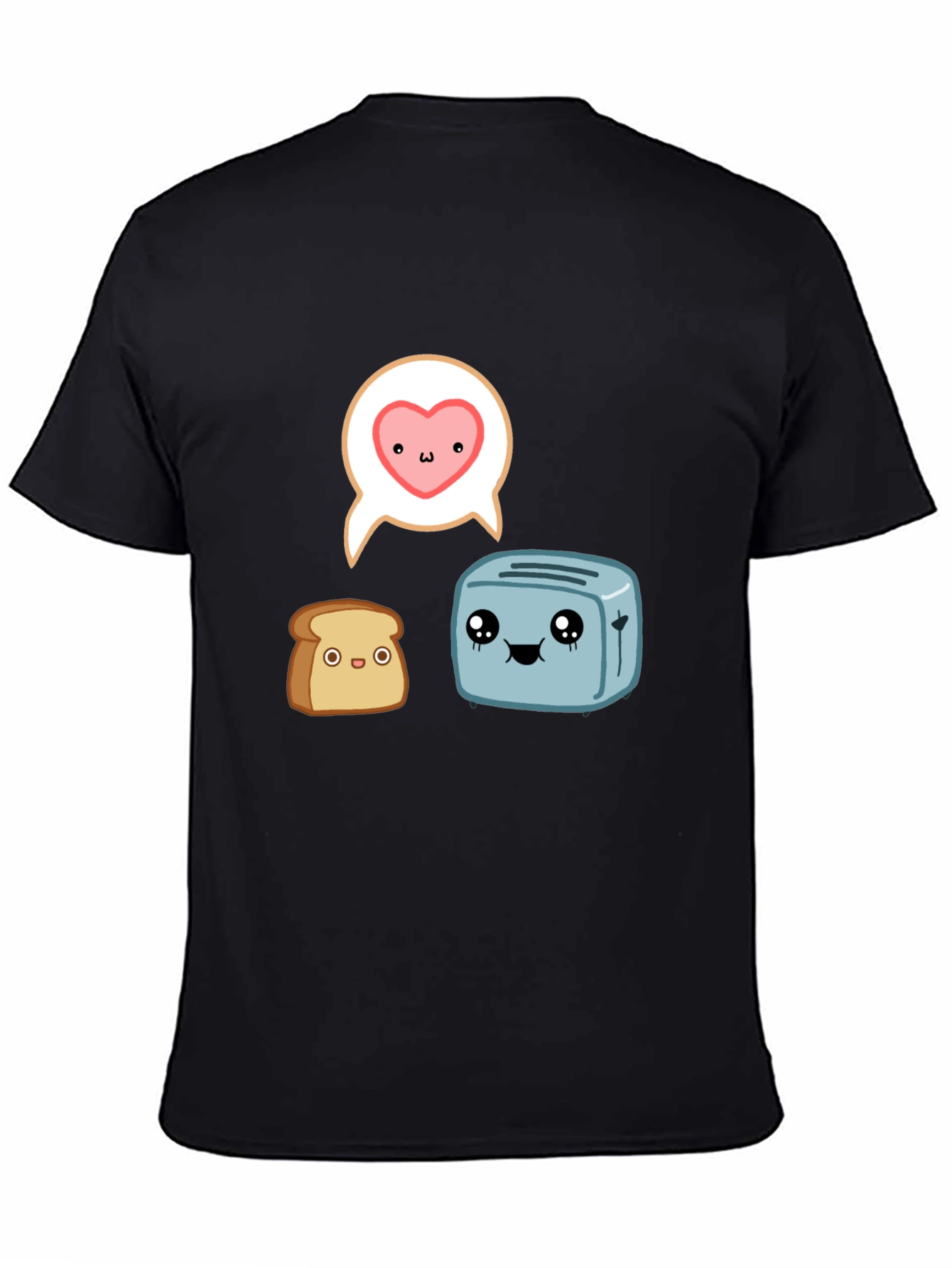 Toast & Toaster Cartoon Graphic T-Shirt