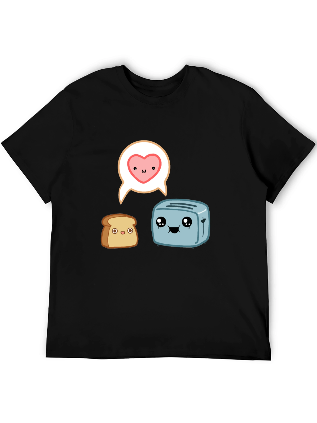Toast & Toaster Cartoon Graphic T-Shirt