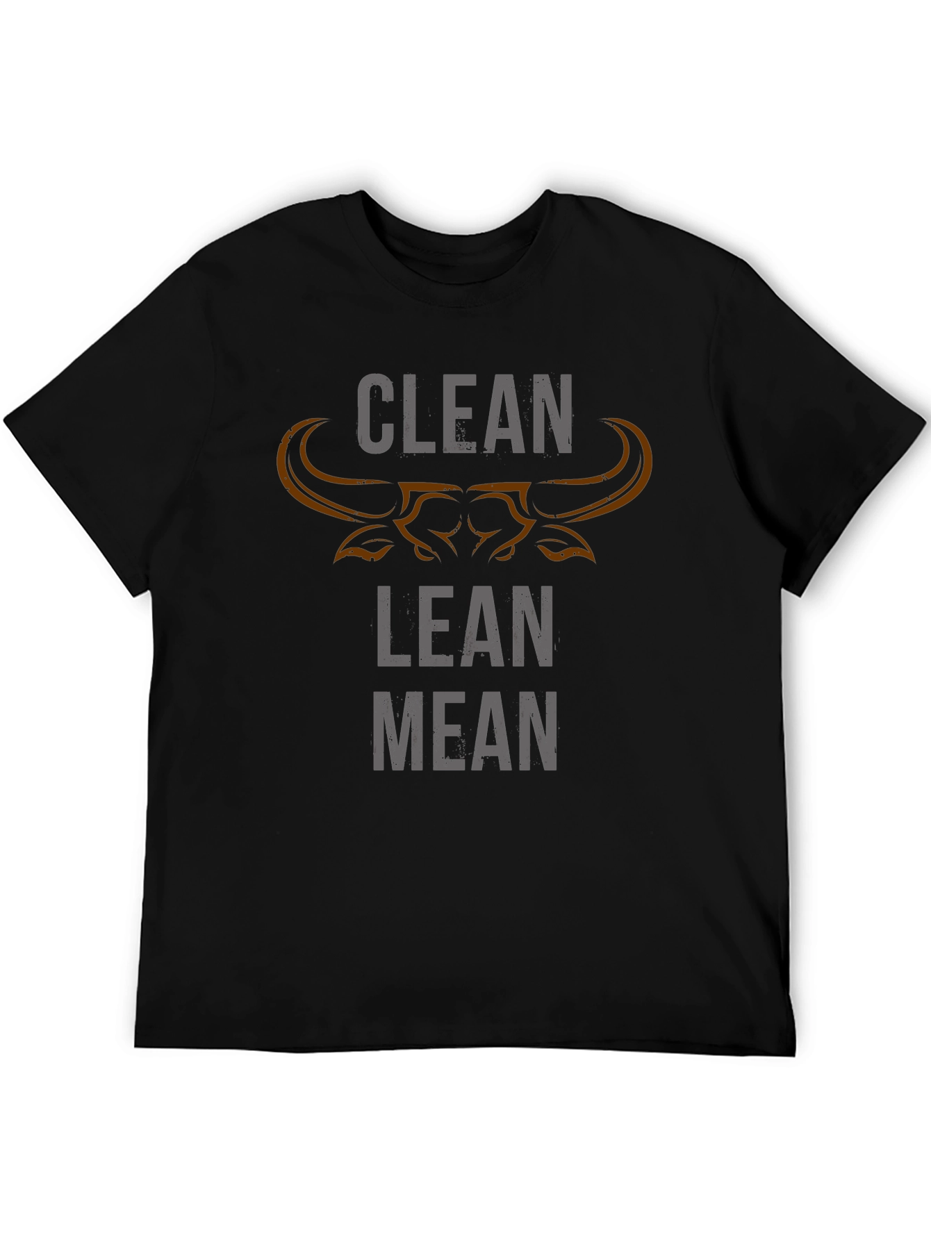 Clean Lean Mean Bull Graphic T-Shirt
