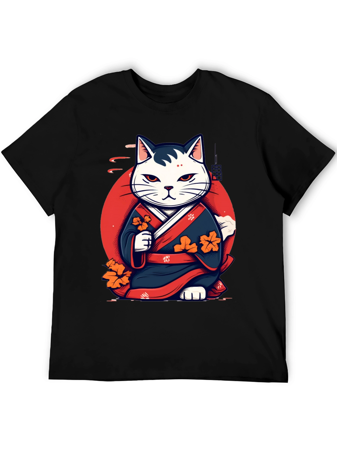 Japanese Cat Kimono Graphic Tee