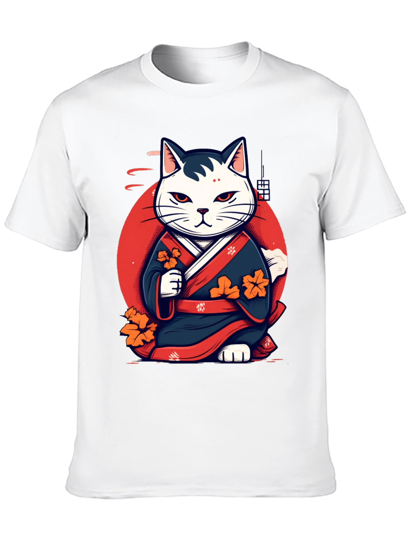 Japanese Cat Kimono Graphic Tee