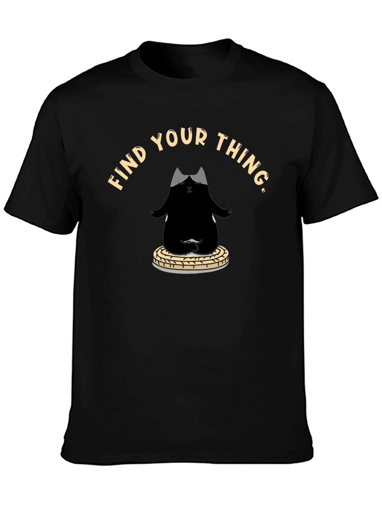 Find Your Thing Cat Meditation T-Shirt