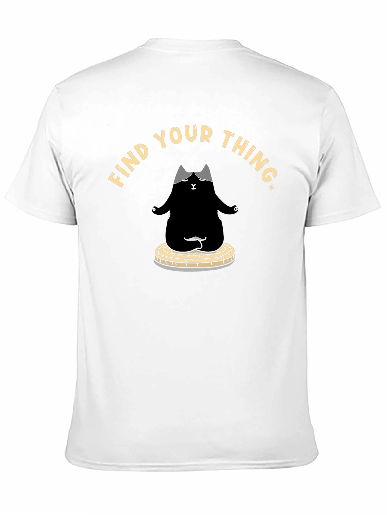Find Your Thing Cat Meditation T-Shirt