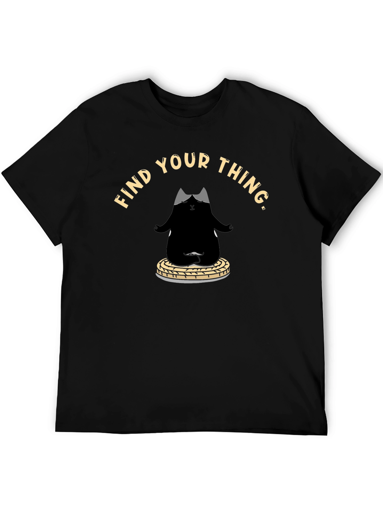 Find Your Thing Cat Meditation T-Shirt