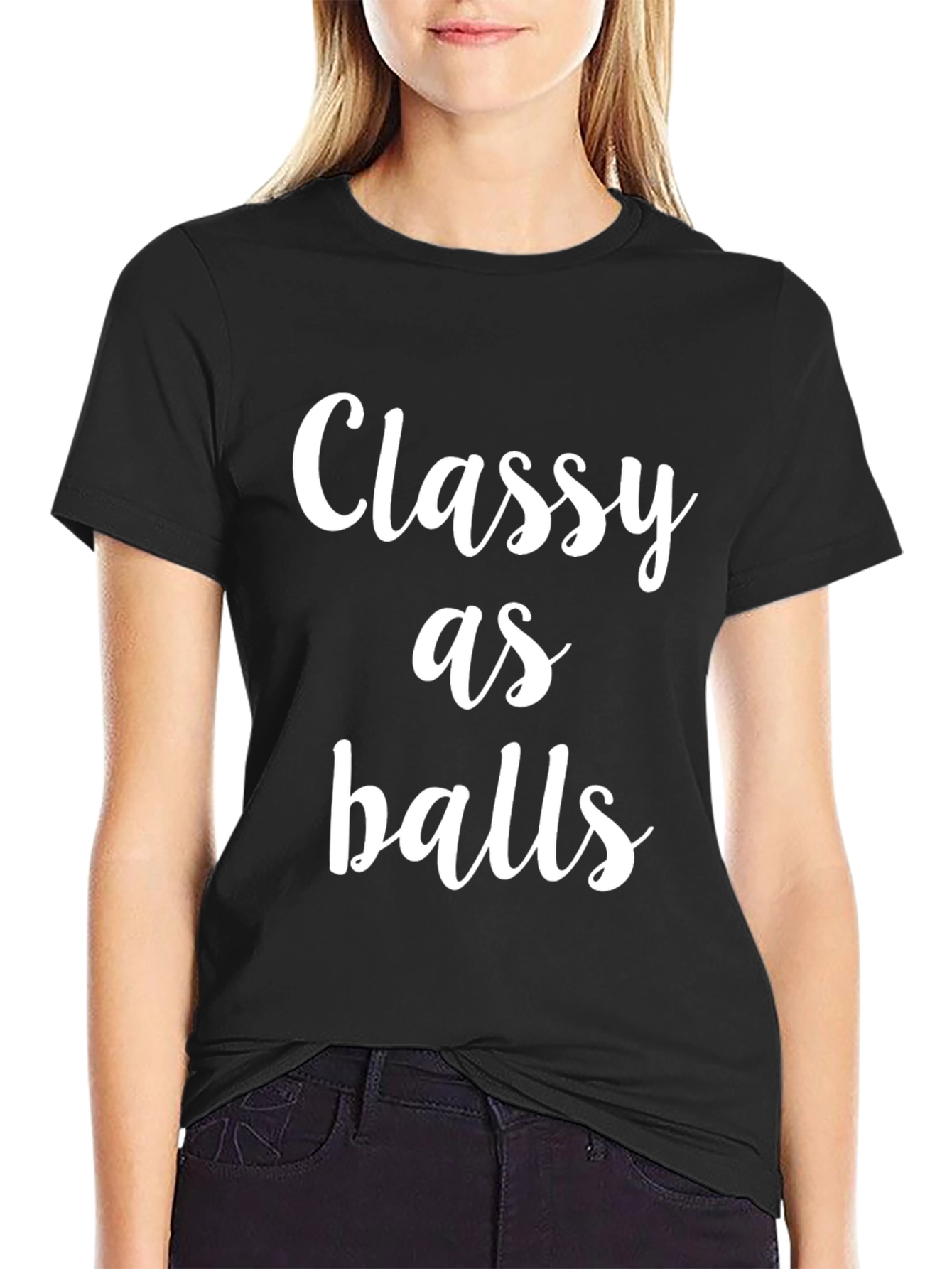 Classy As Balls Graphic T-Shirt - Bold Statement Tee