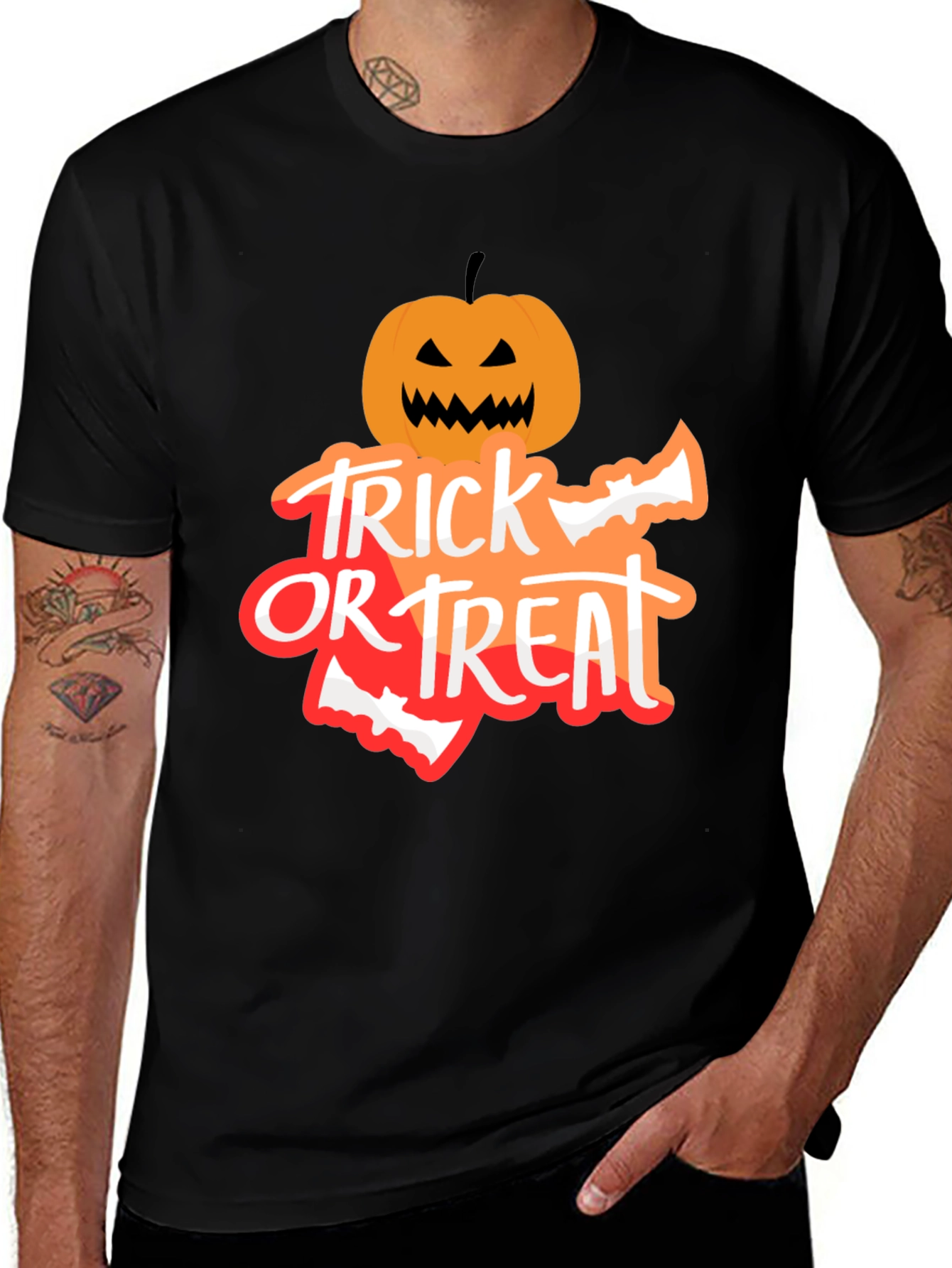 Trick or Treat Halloween T-Shirt - Pumpkin Design