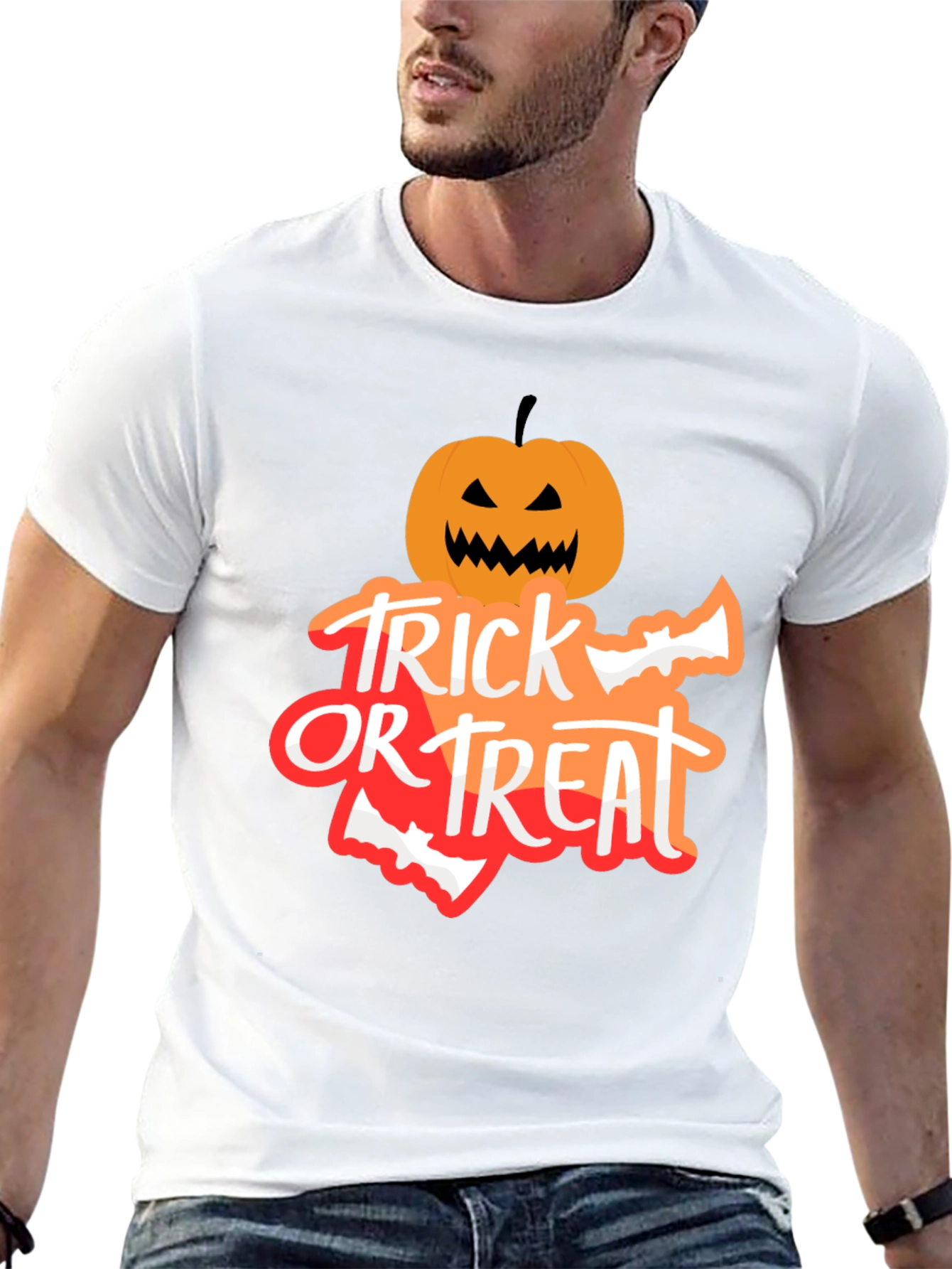 Trick or Treat Halloween T-Shirt - Pumpkin Design