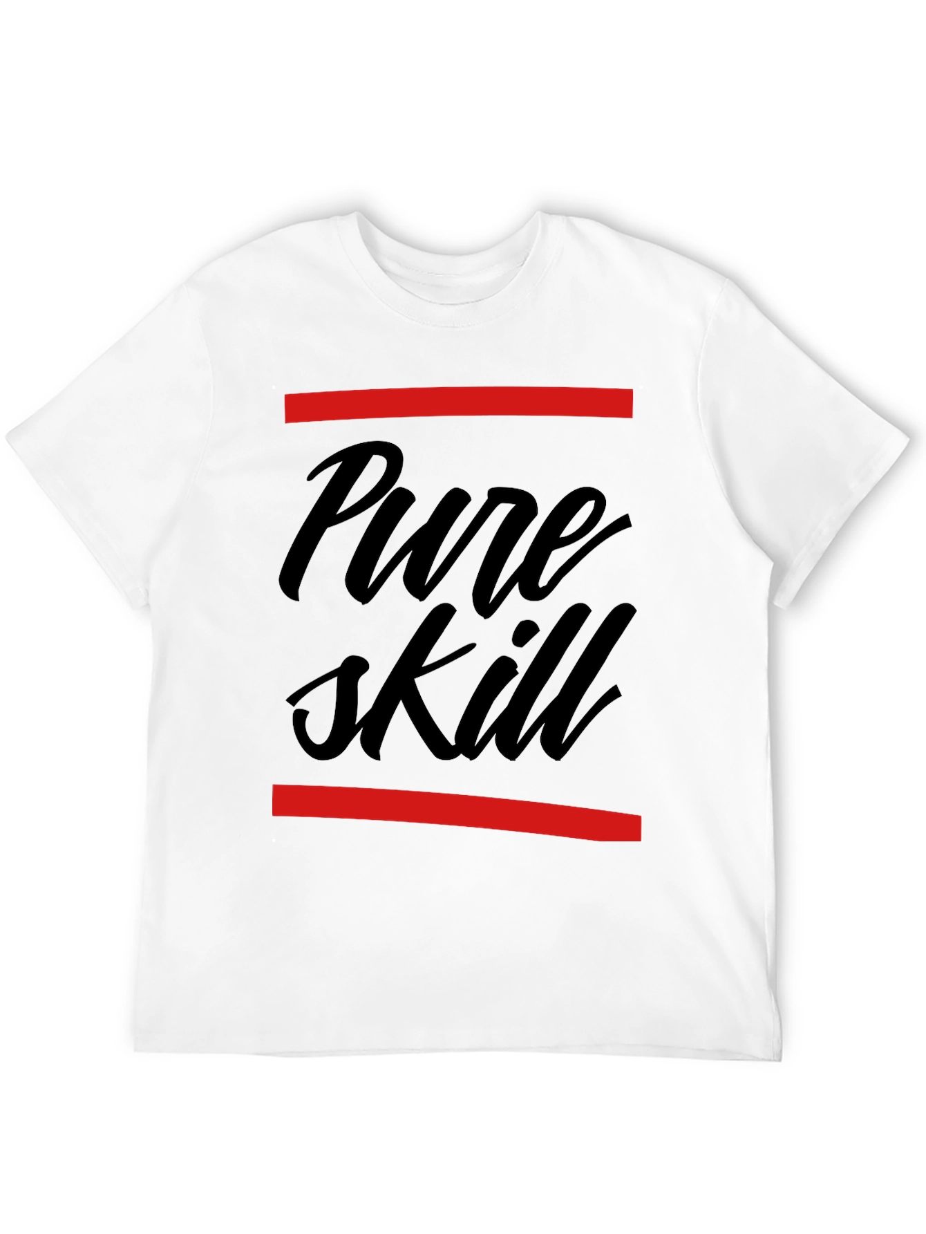Pure Skill Graphic Tee - Stylish Black T-Shirt