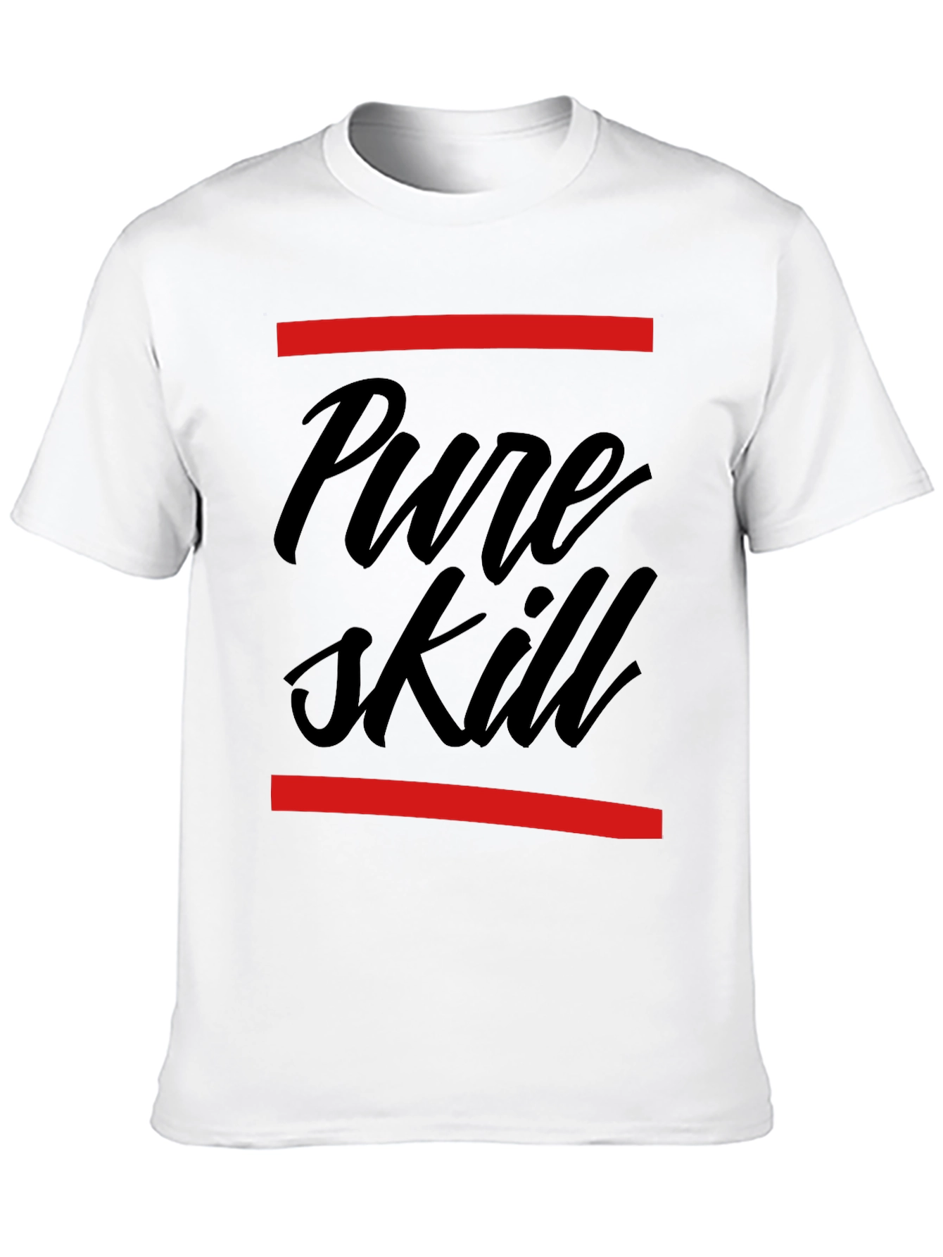 Pure Skill Graphic Tee - Stylish Black T-Shirt