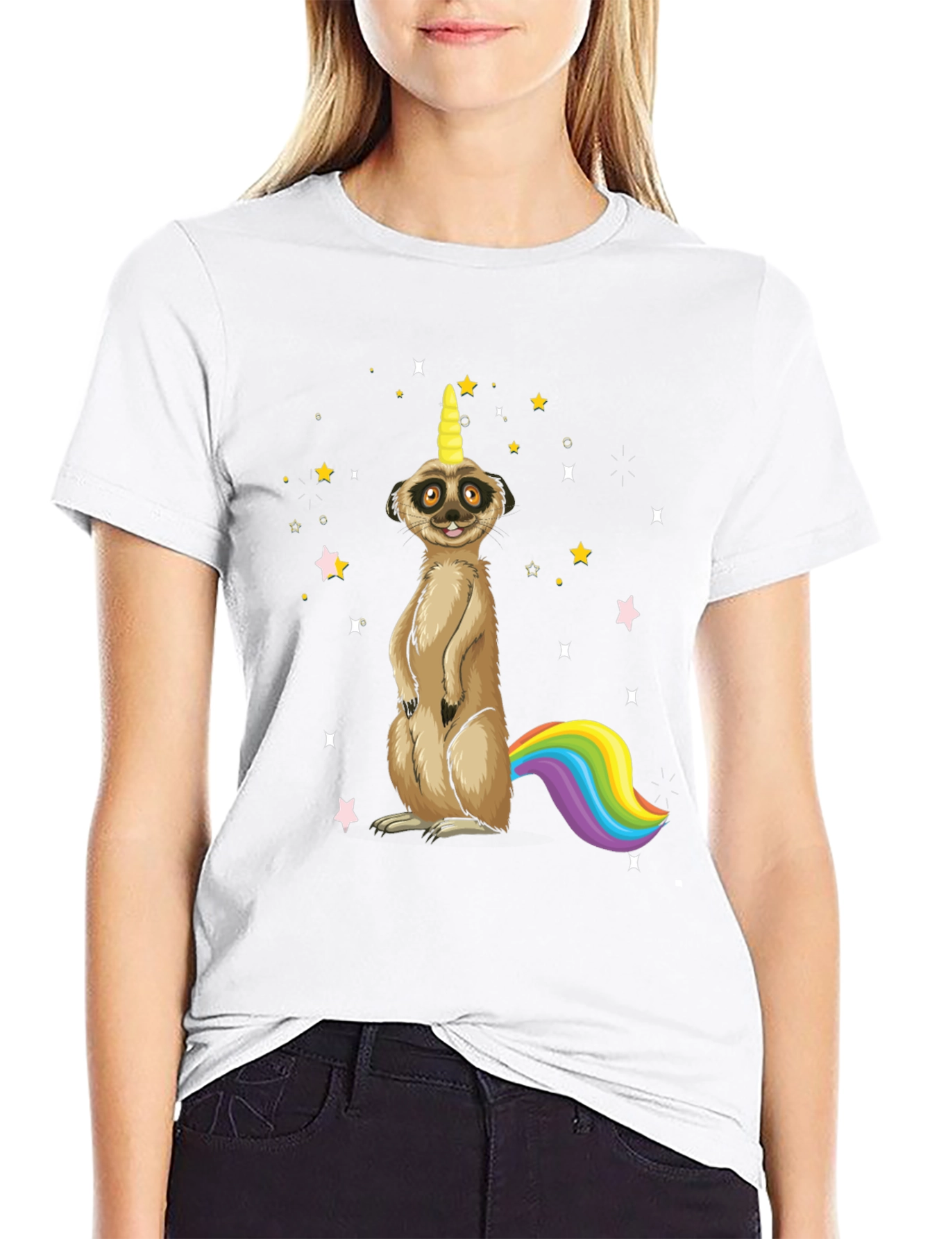 Meerkat Unicorn Graphic T-Shirt
