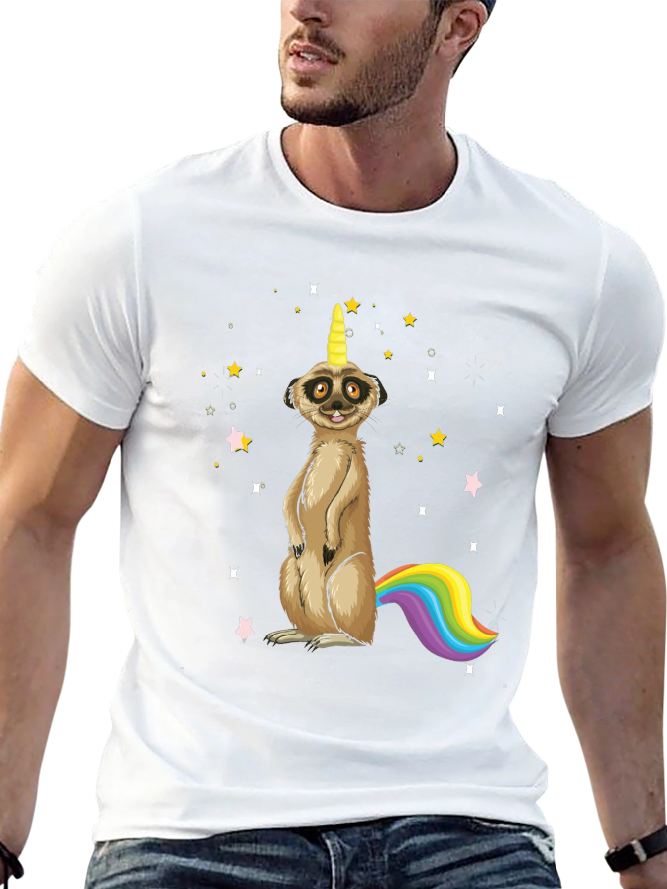Meerkat Unicorn Graphic T-Shirt