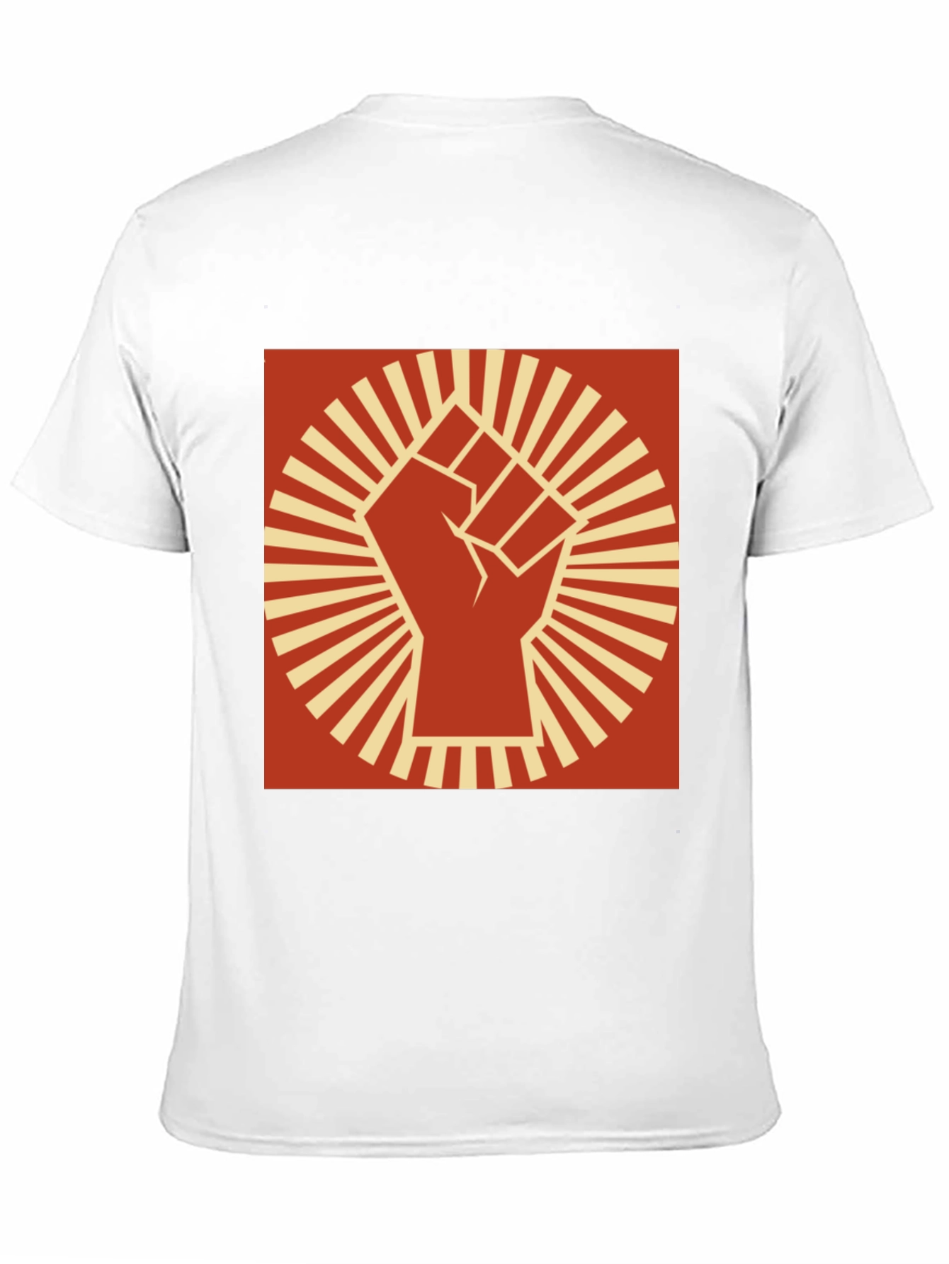 Fist Symbol Graphic Tee - Black Crew Neck