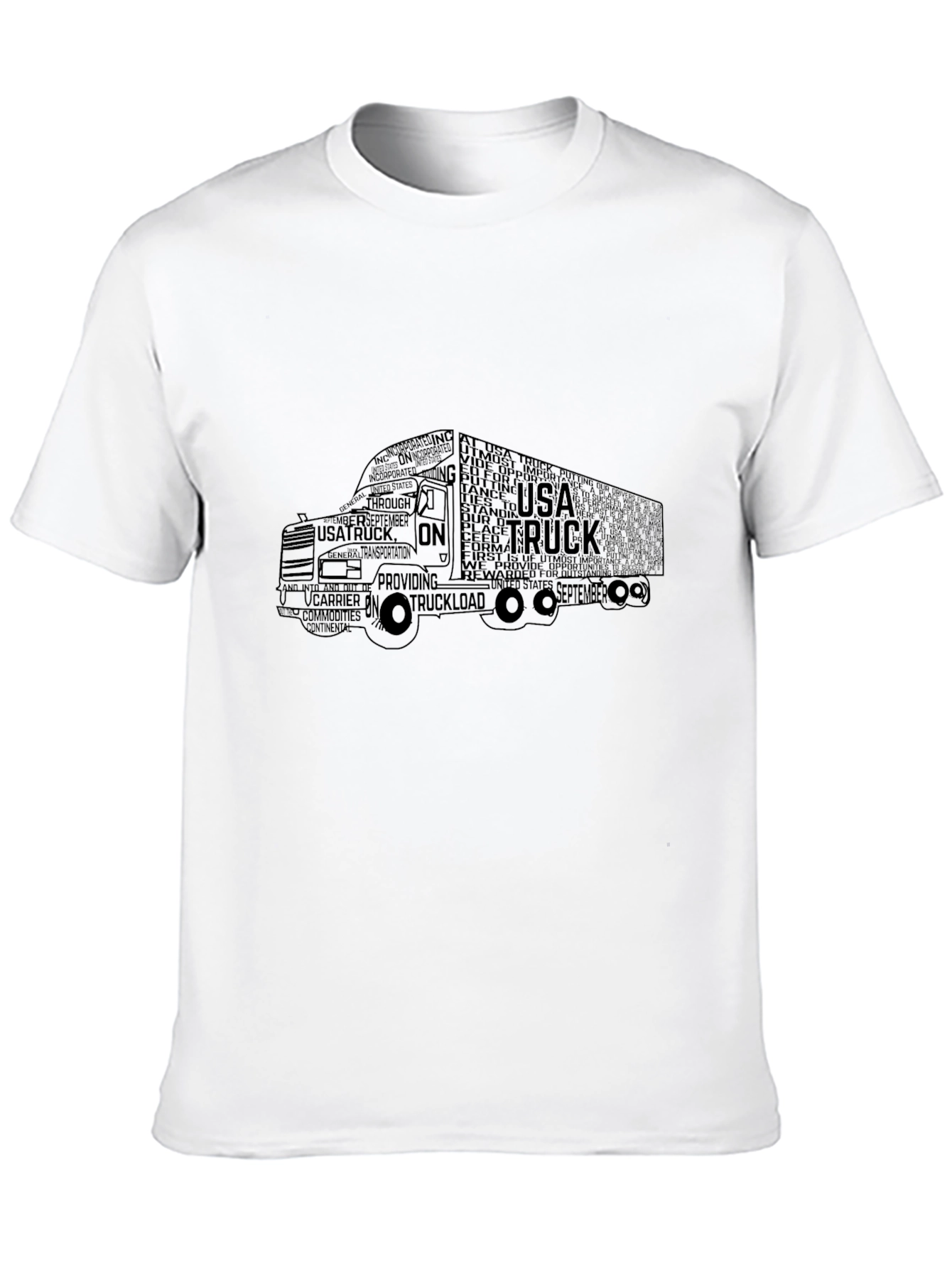 USA Truck T-Shirt - Word Art Design