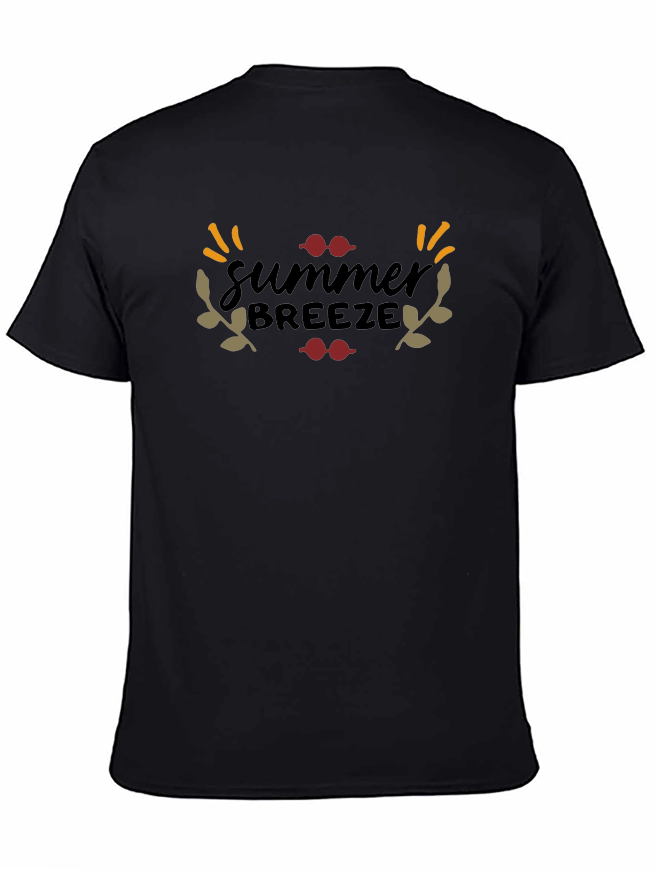 Summer Breeze Black Graphic Tee