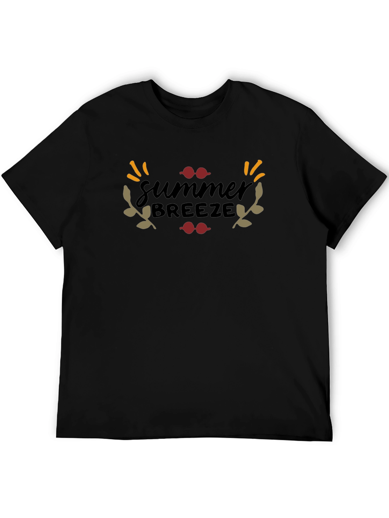 Summer Breeze Black Graphic Tee