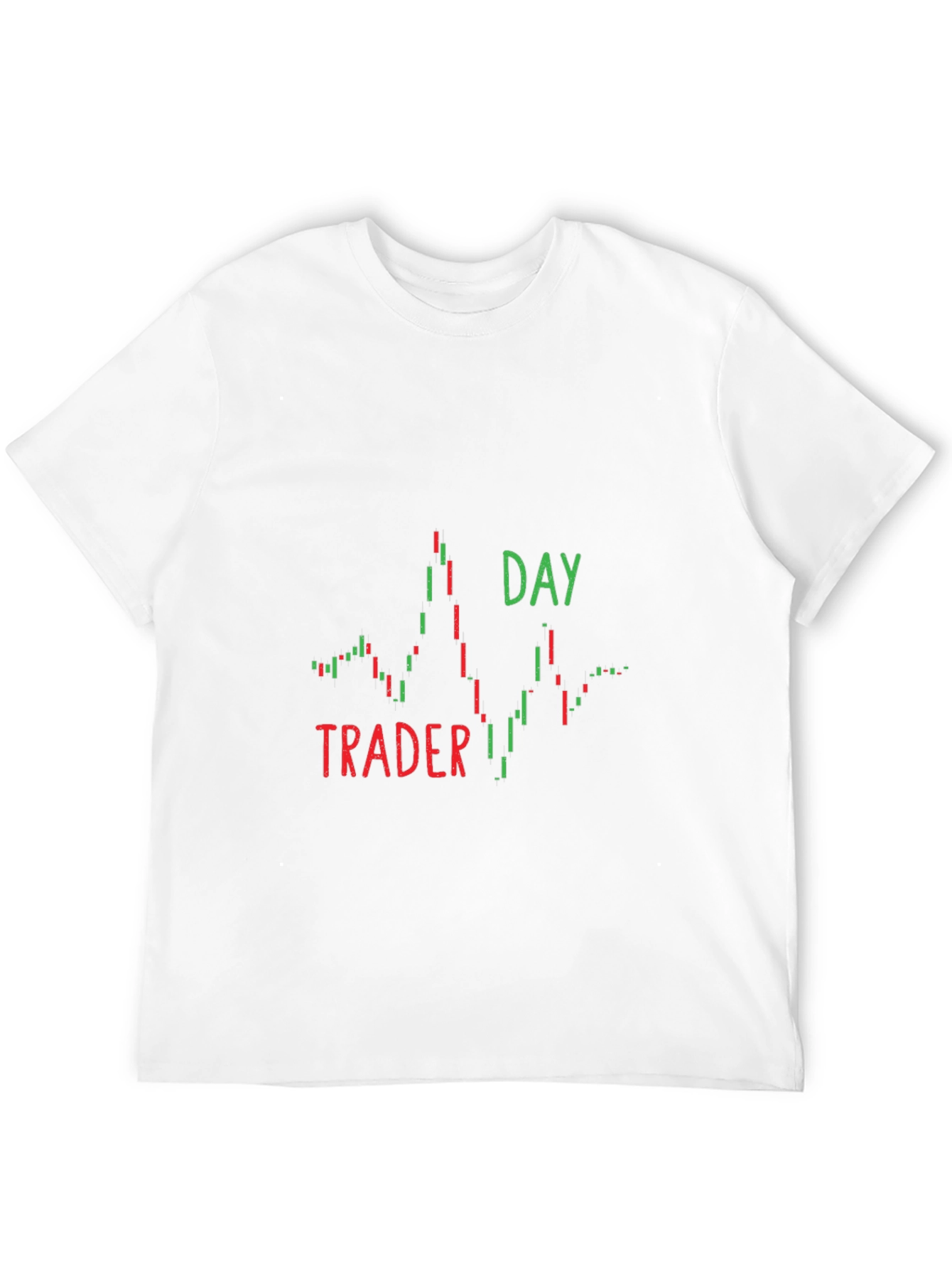 Day Trader Candlestick Chart Graphic T-Shirt
