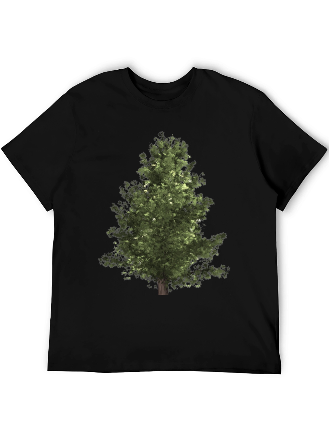 Natures Embrace: Tree Graphic Black T-Shirt