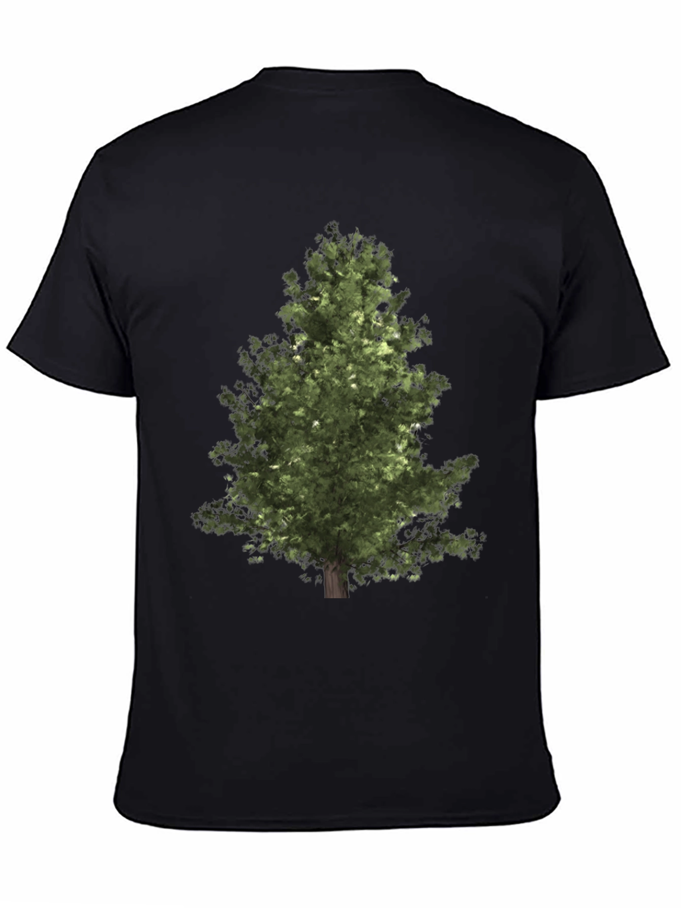 Natures Embrace: Tree Graphic Black T-Shirt