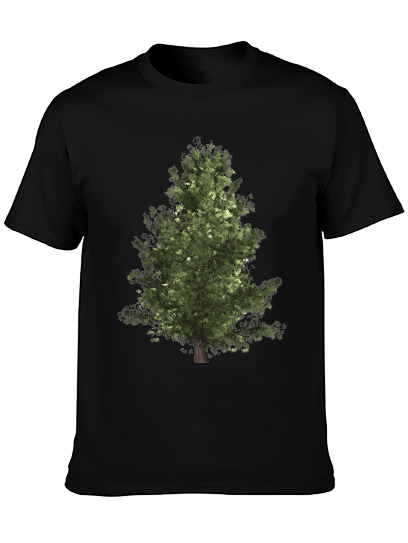 Natures Embrace: Tree Graphic Black T-Shirt