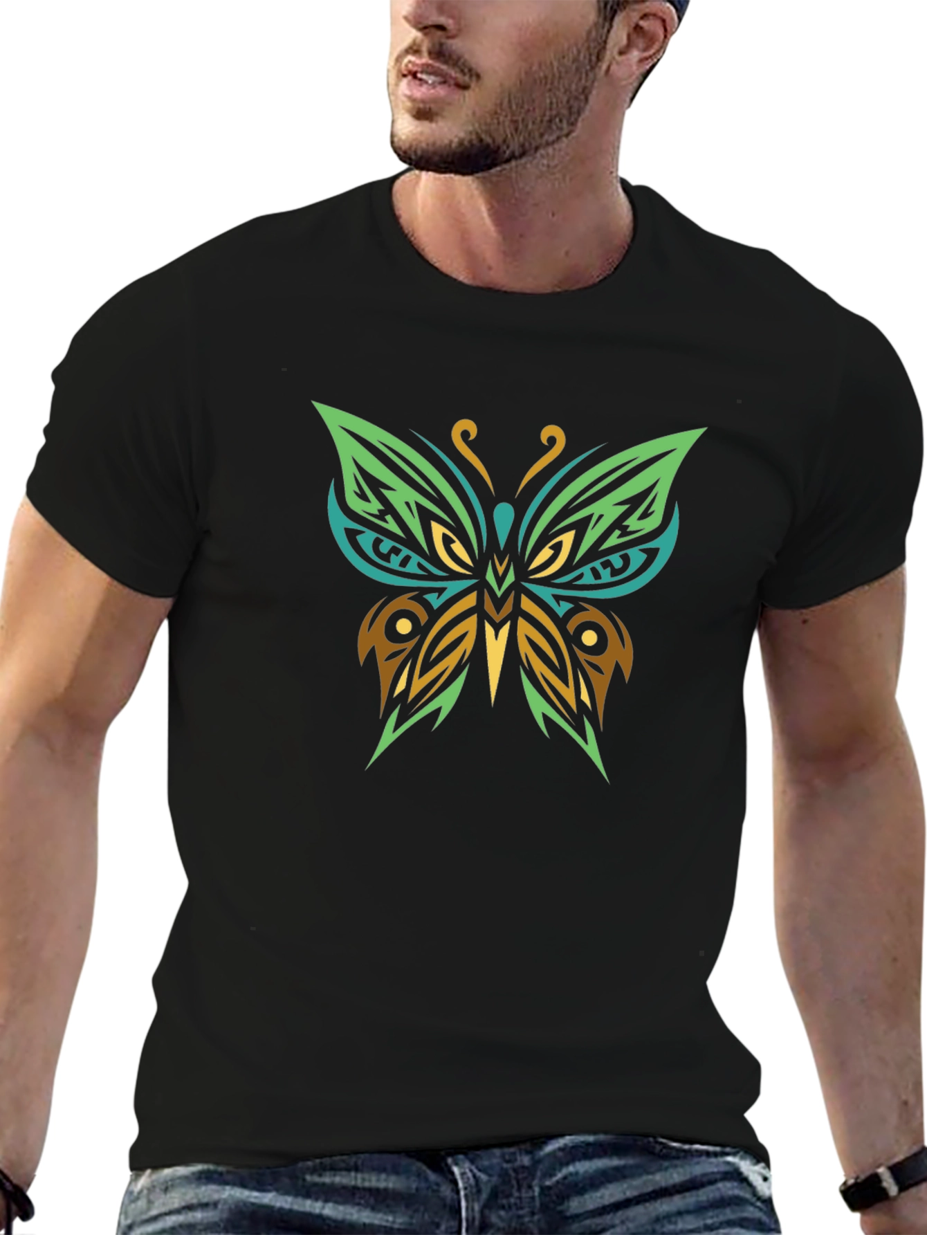 Tribal Butterfly Graphic Tee