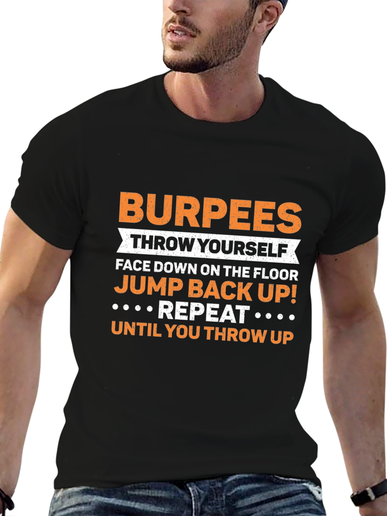 Burpees Workout Graphic T-Shirt