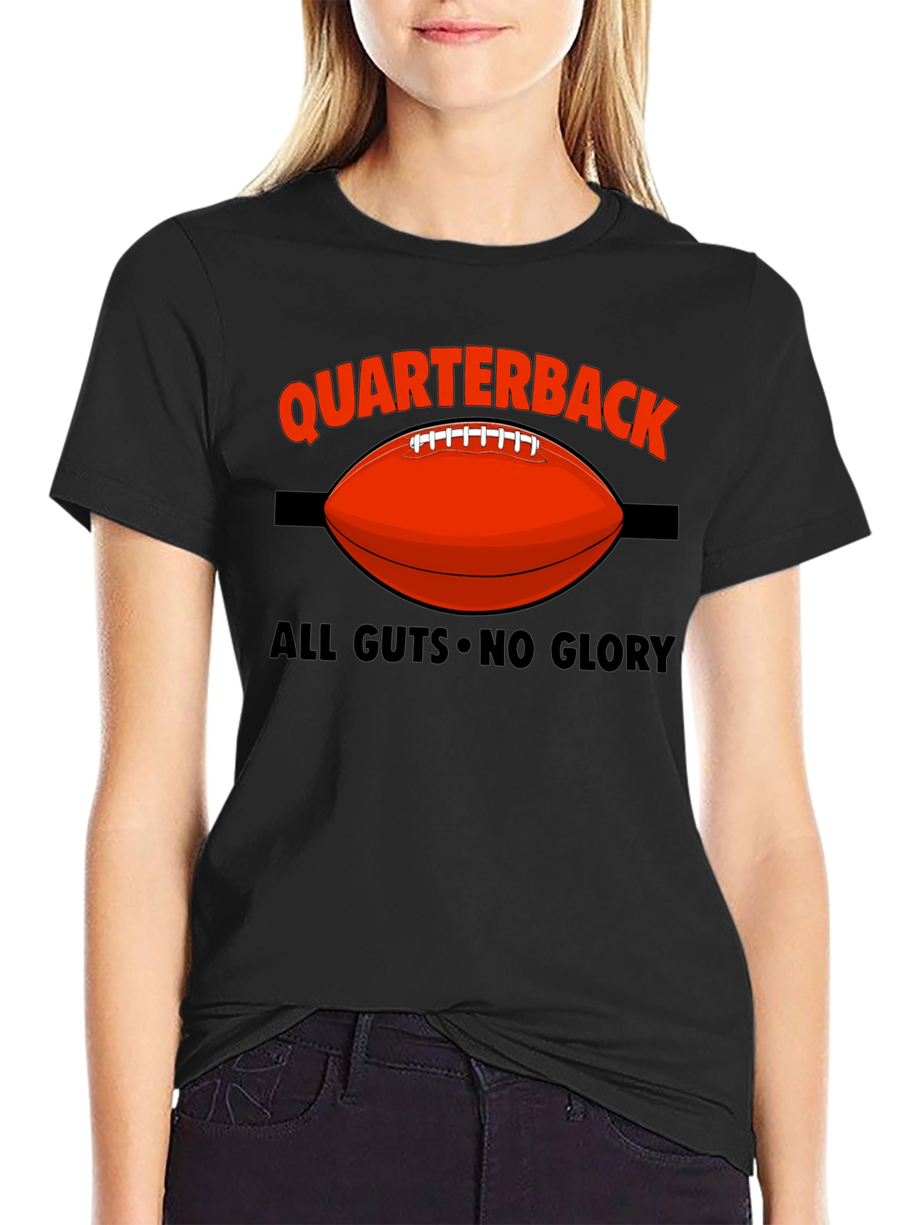 Quarterback All Guts No Glory Graphic T-Shirt