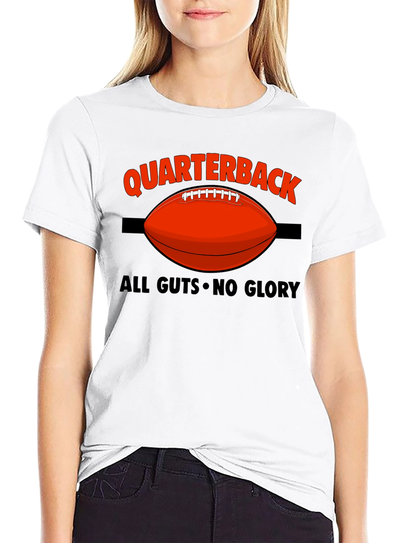 Quarterback All Guts No Glory Graphic T-Shirt
