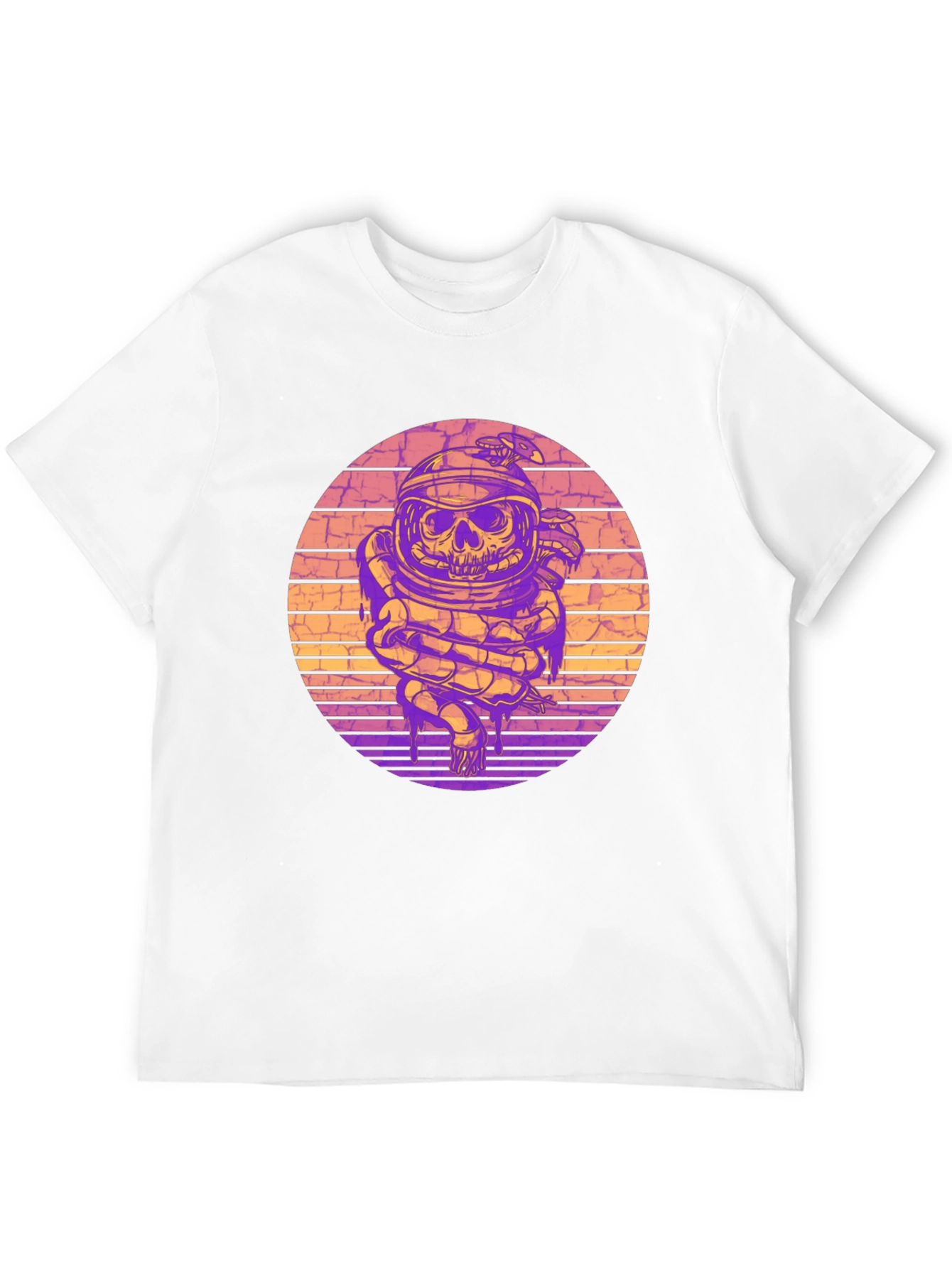 Astronaut Skull Snake Graphic Tee