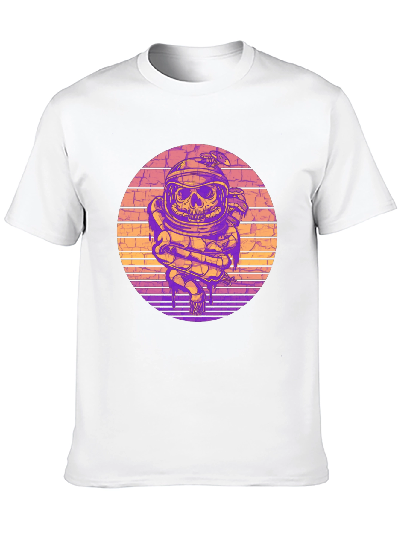 Astronaut Skull Snake Graphic Tee
