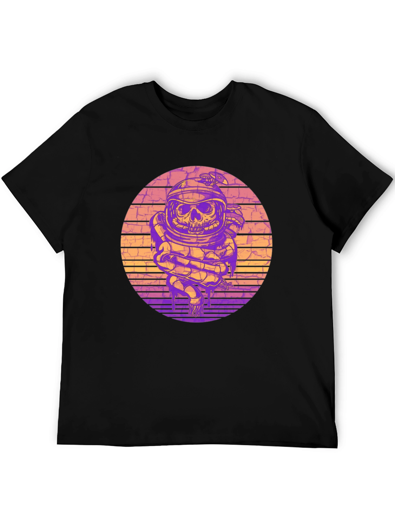Astronaut Skull Snake Graphic Tee