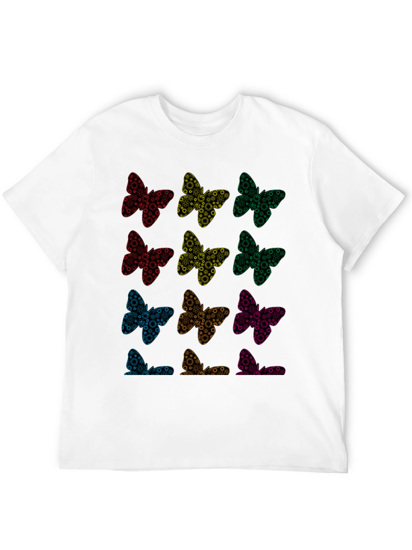 Butterfly Pattern T-Shirt | Unique Graphic Tee