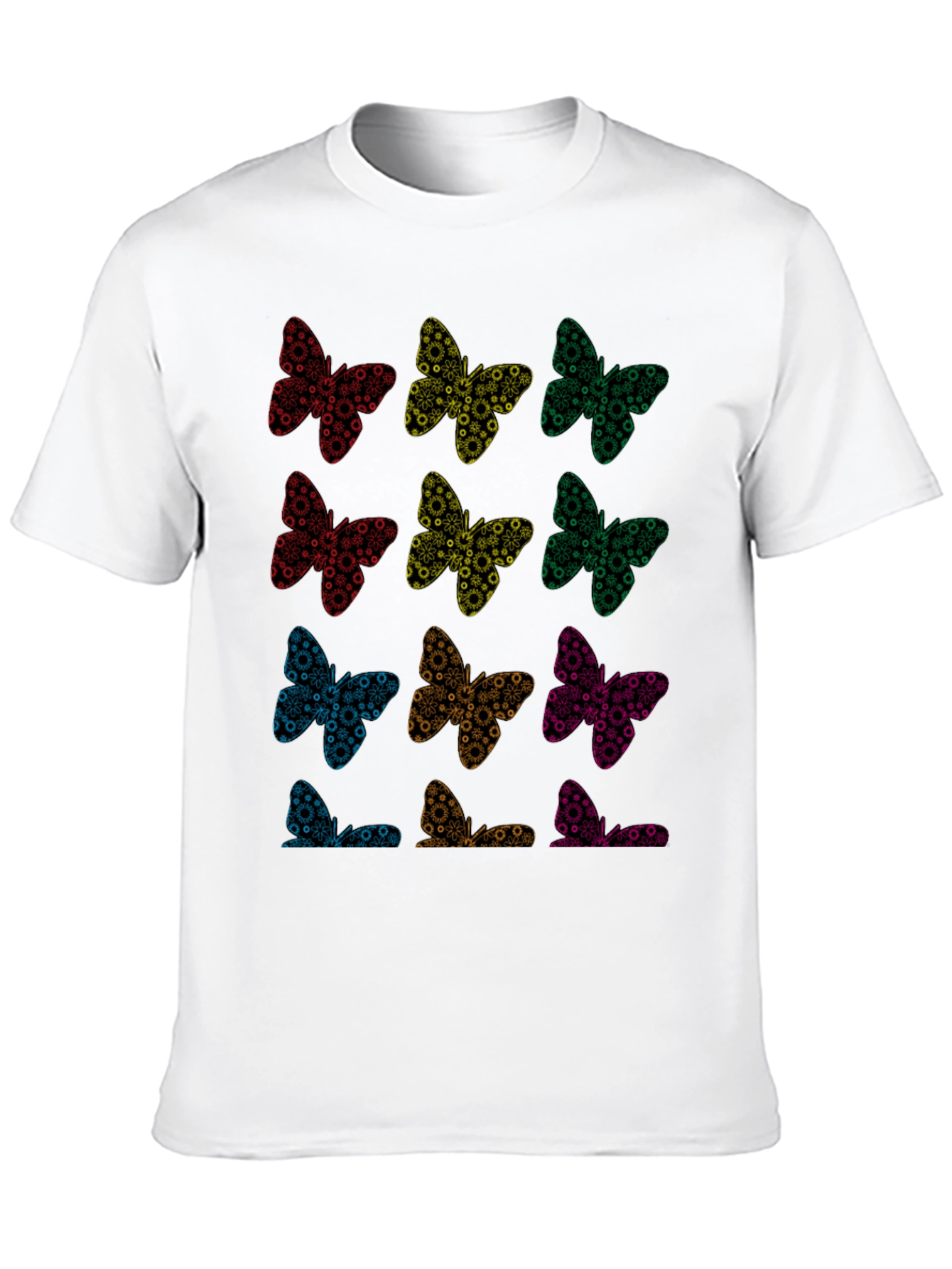 Butterfly Pattern T-Shirt | Unique Graphic Tee