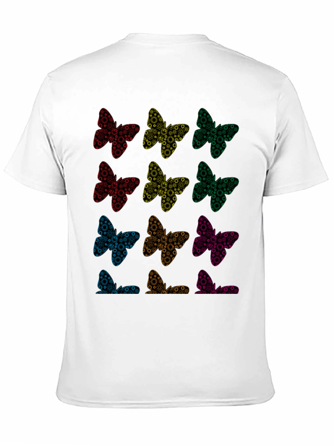 Butterfly Pattern T-Shirt | Unique Graphic Tee