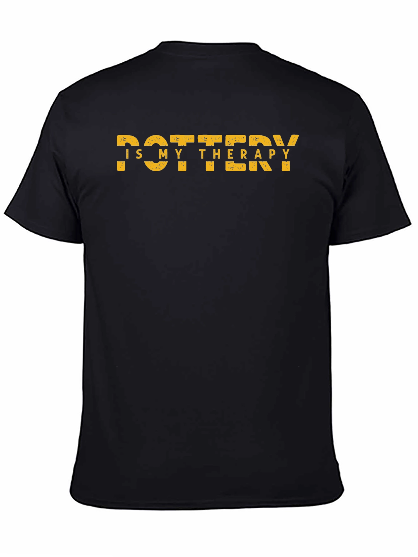 Pottery Is My Therapy Black T-Shirt