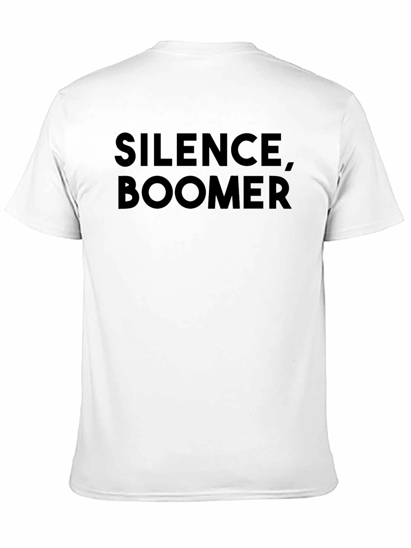 Silence Boomer Black Graphic Tee