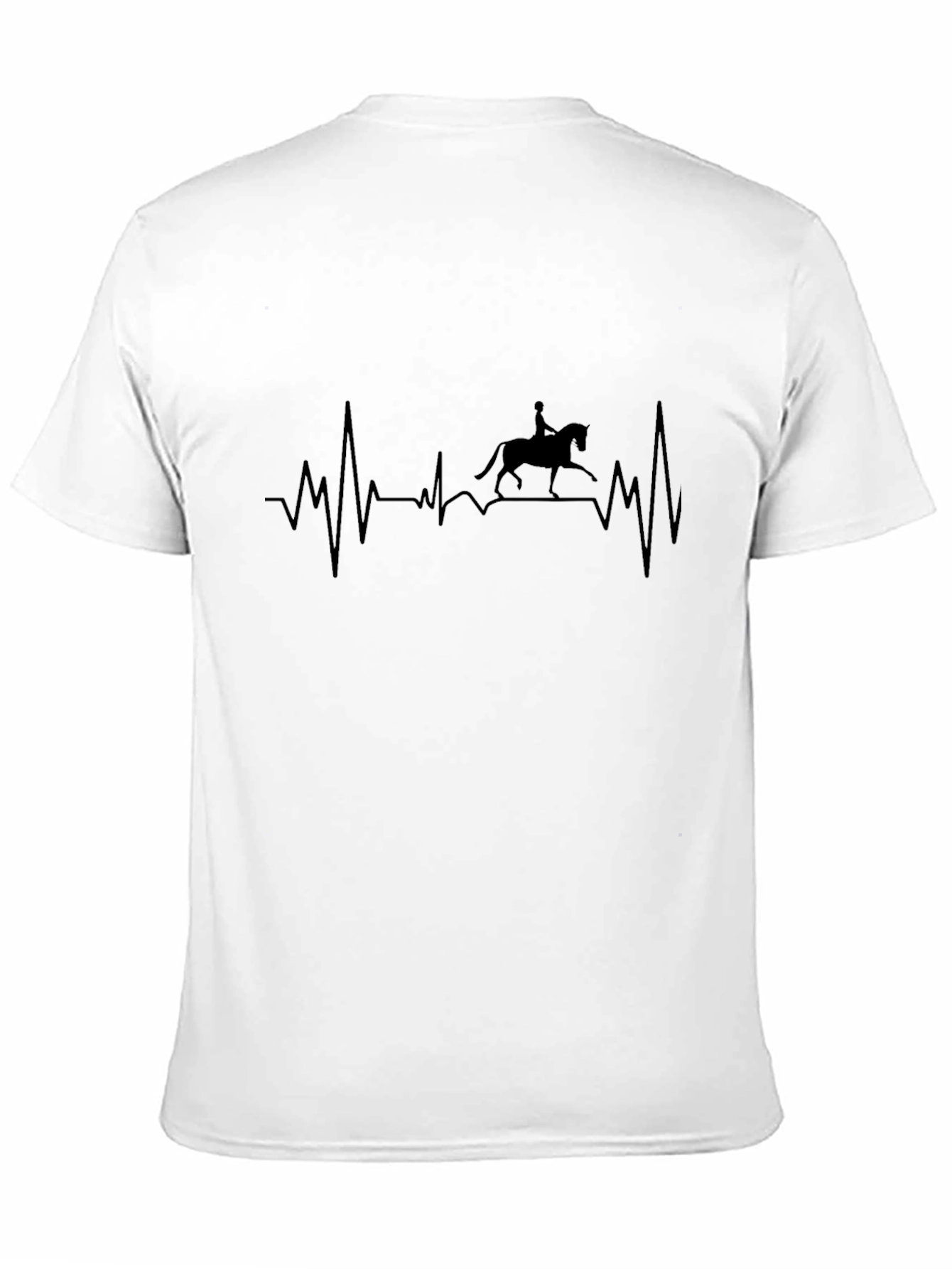 Dressage Heartbeat T-Shirt - Equestrian Rider Tee