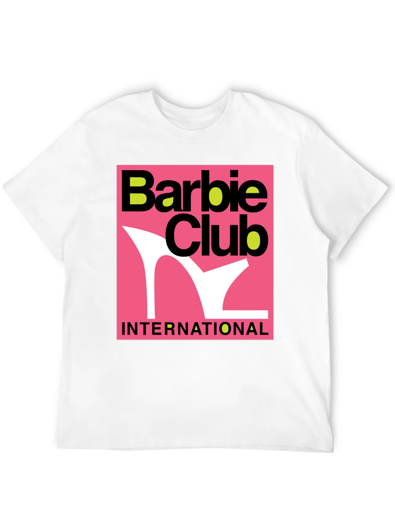Barbie Club International Graphic Tee - Black Cotton