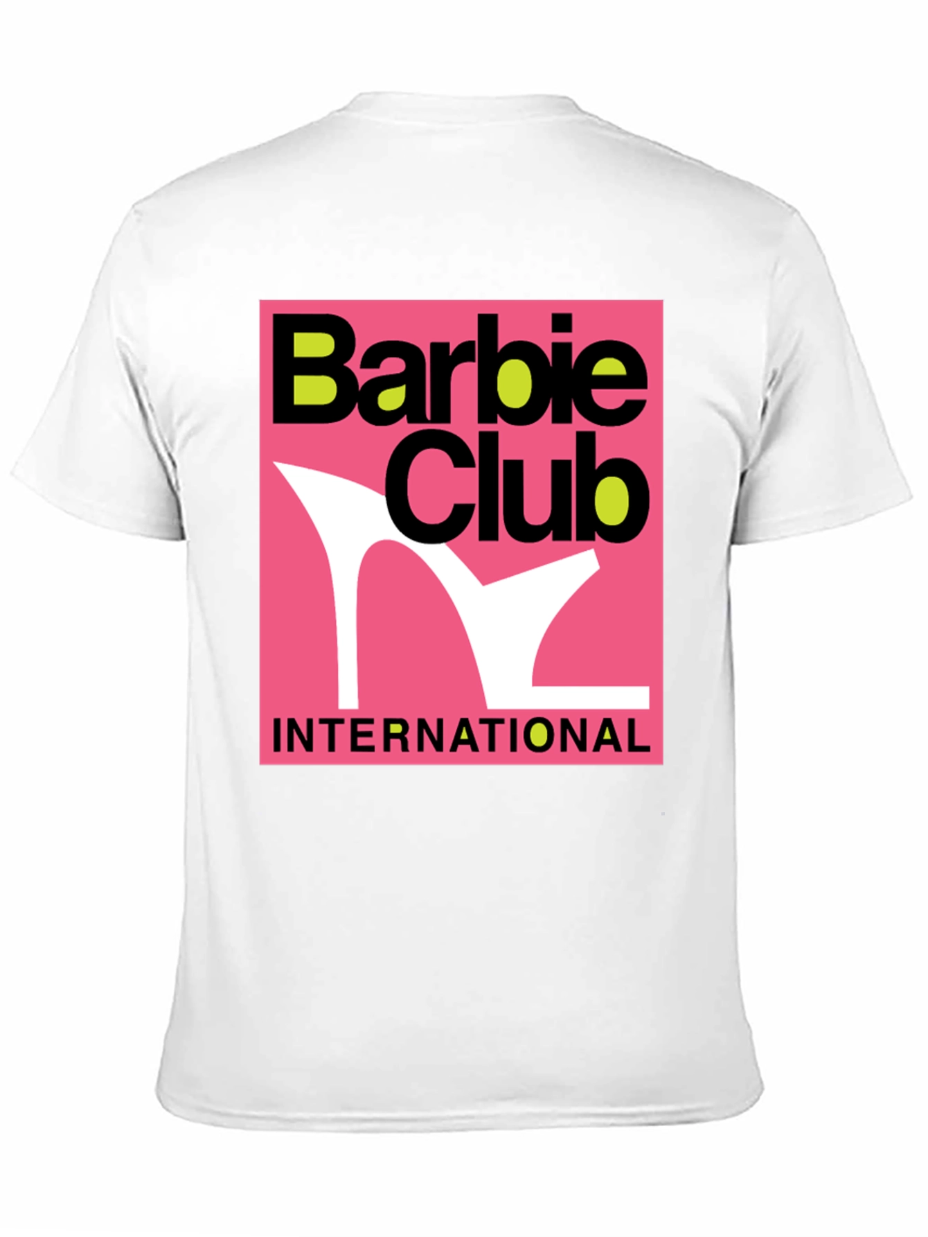 Barbie Club International Graphic Tee - Black Cotton